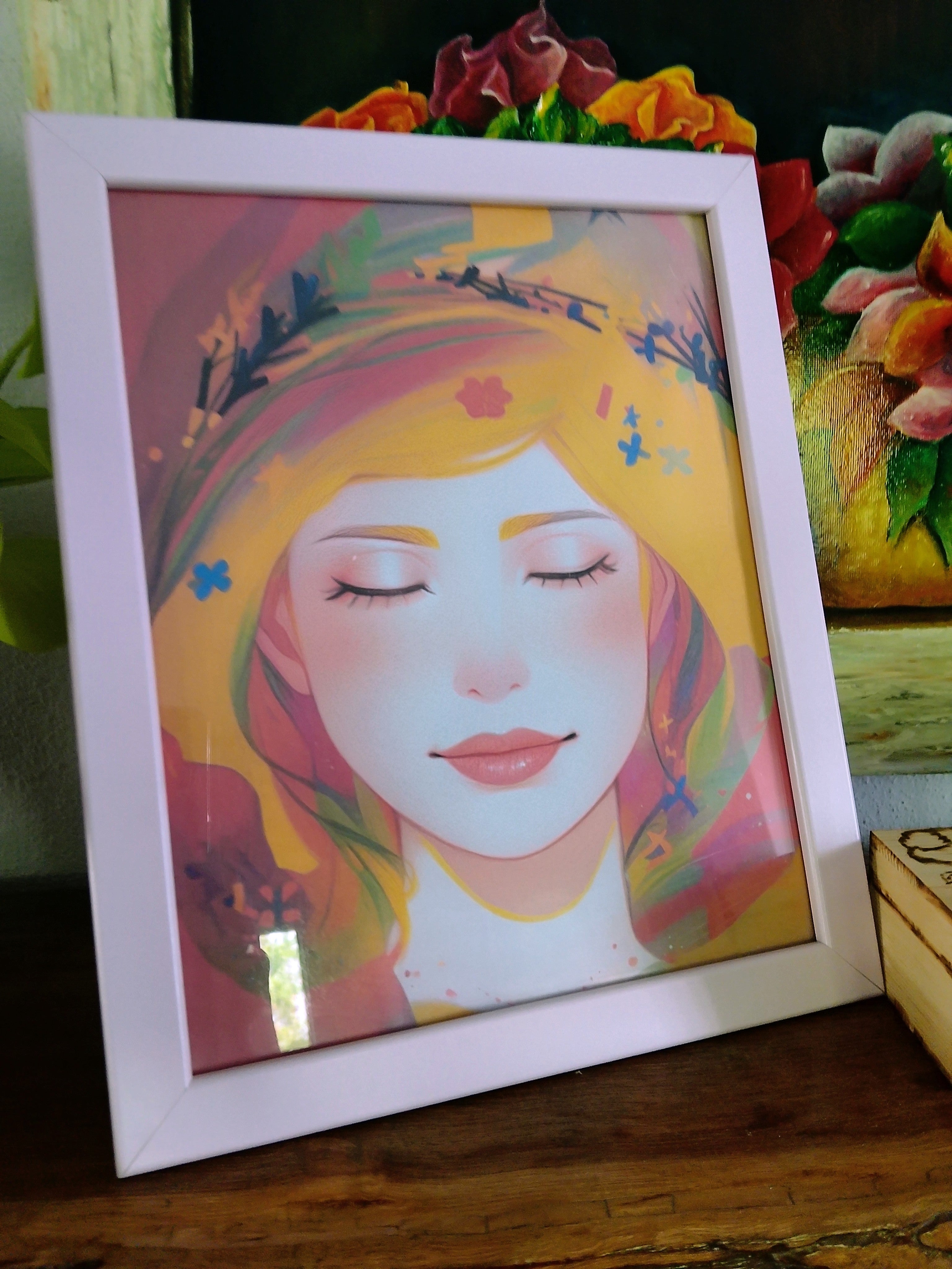 Dreamy Gift Set Frame Necklace Wooden Box