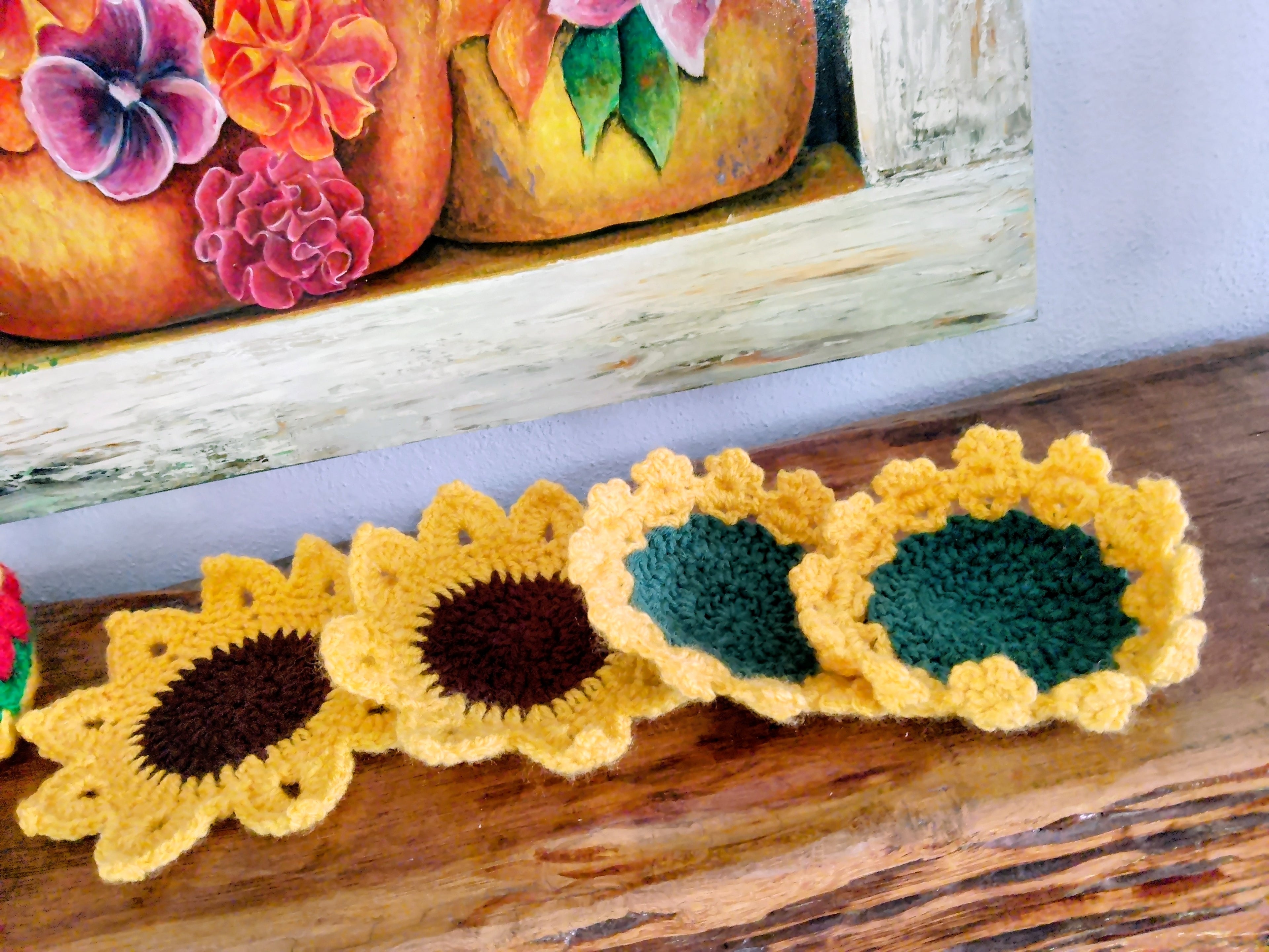 Handmade Knitted Baskets and Coasters