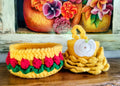 Handmade Knitted Baskets and Coasters