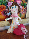 Handmade Cloth Doll Pandora