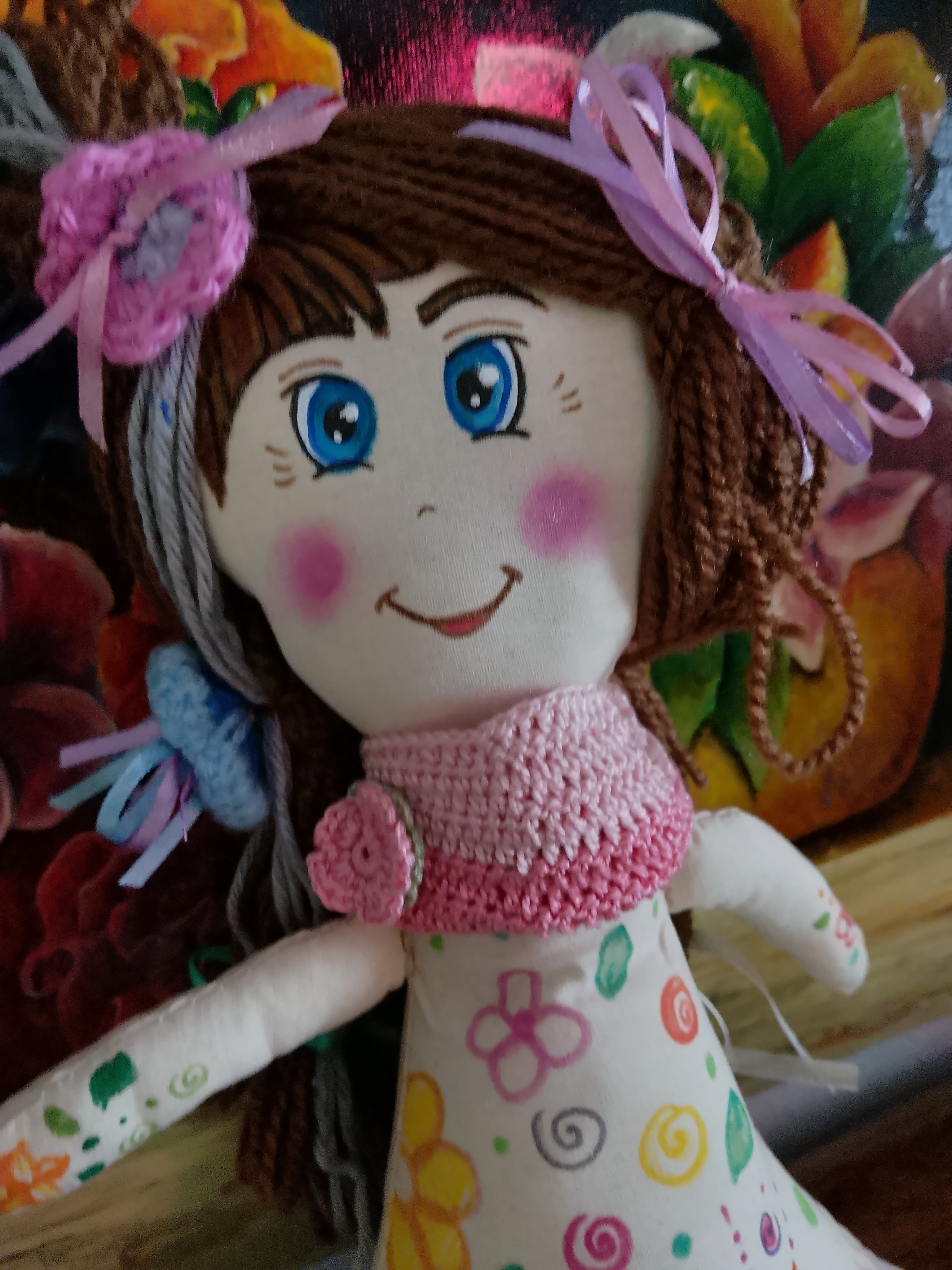 Handmade Cloth Doll Pandora