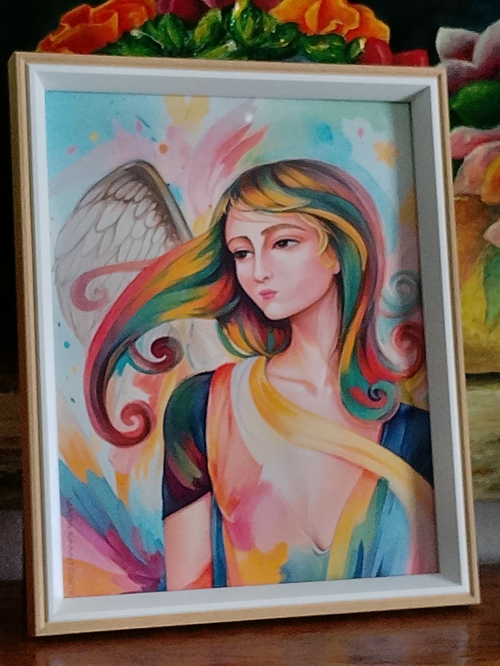 Angel Digital Art In Frame