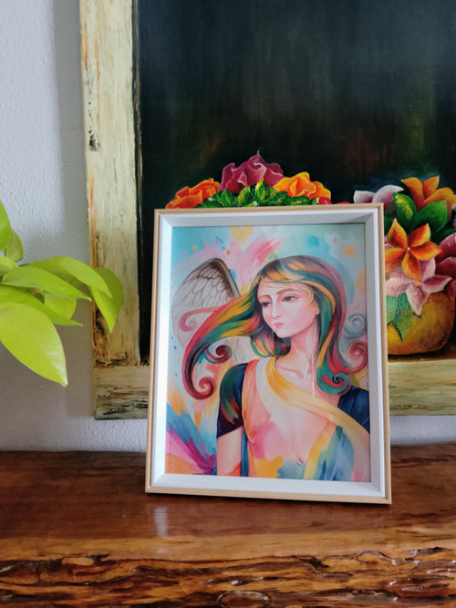 Angel Digital Art In Frame