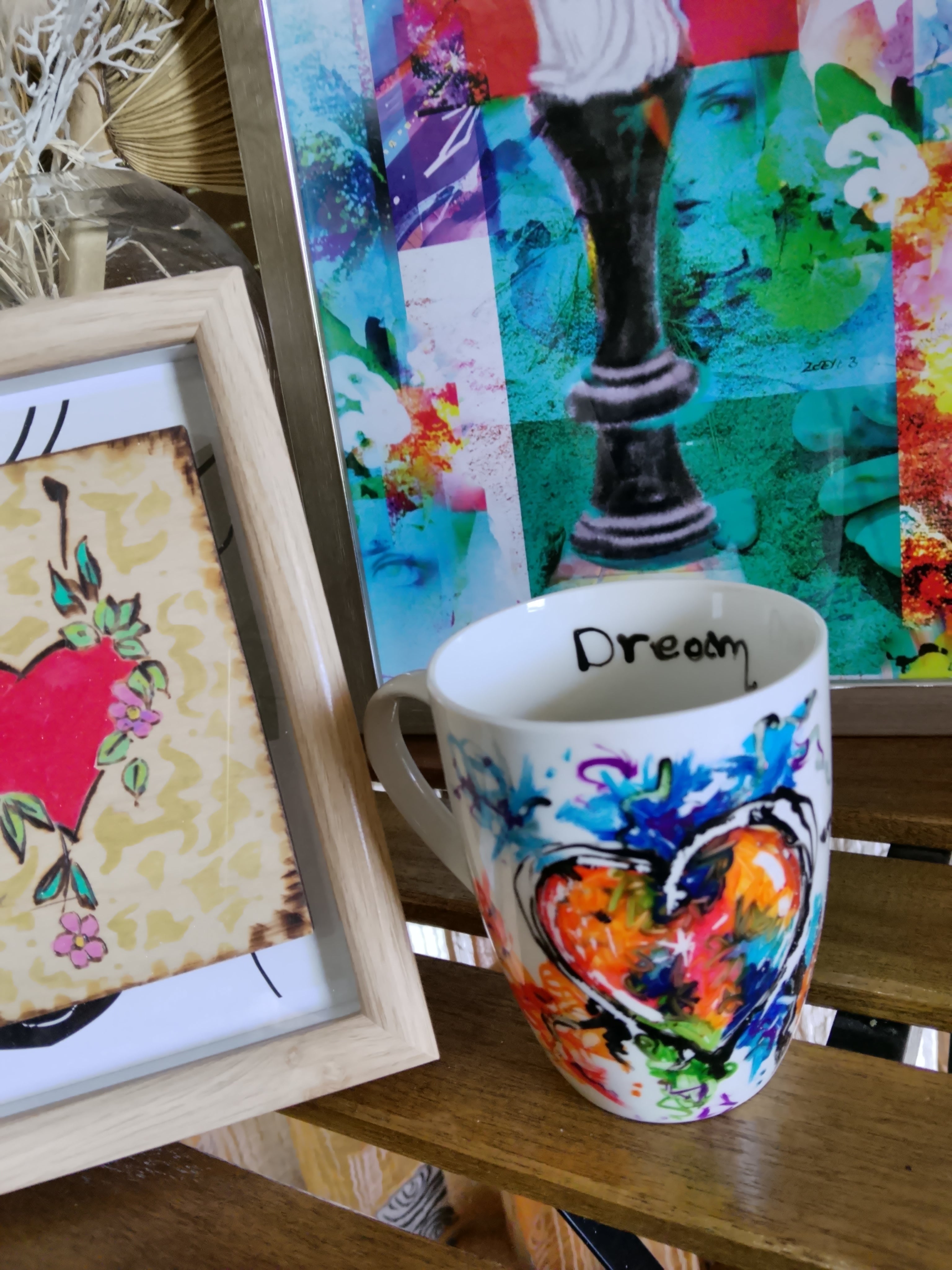 Handmade Pyrography Art And Mug