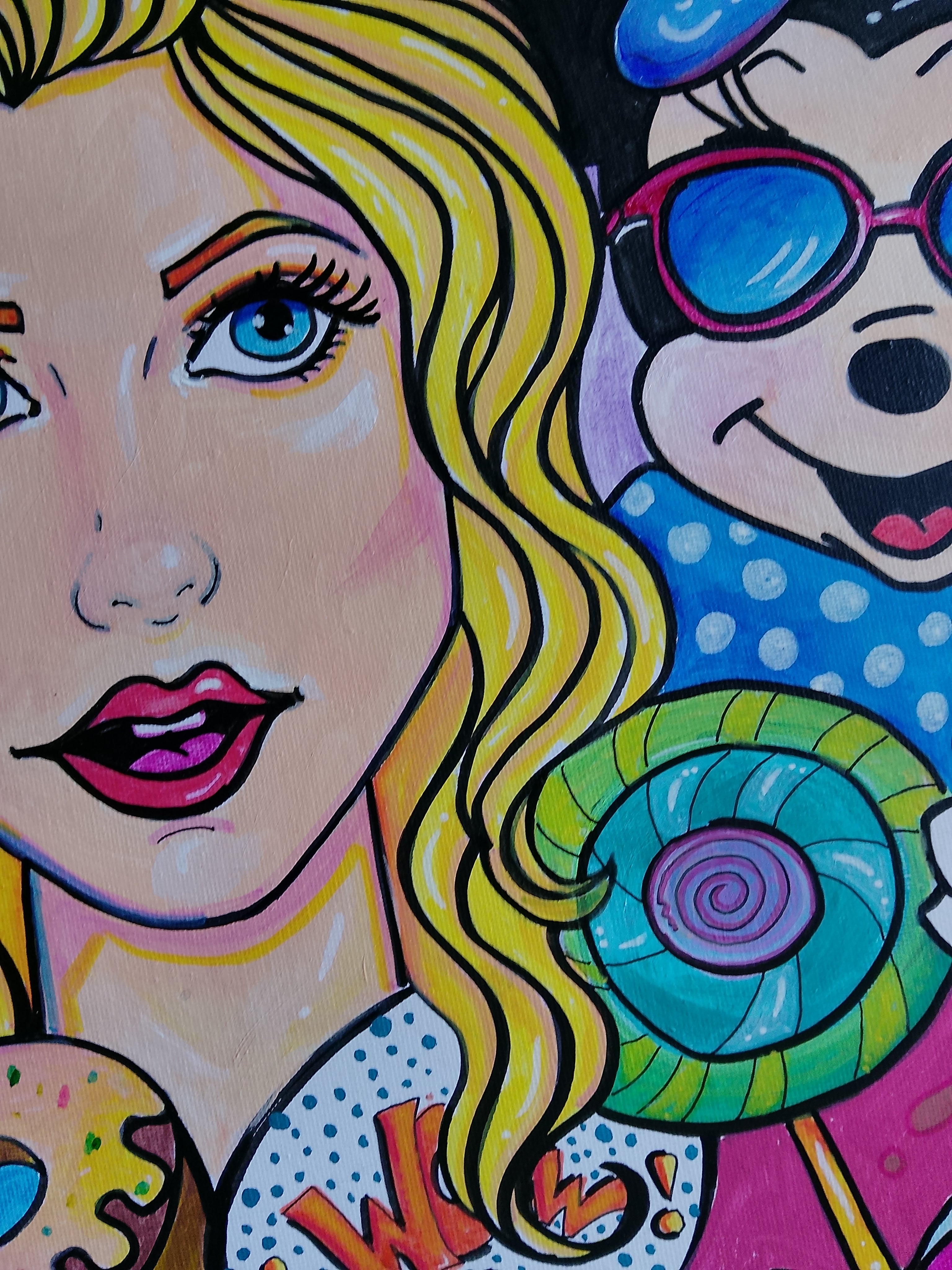 Handmade Painting Pop Art Wall Art