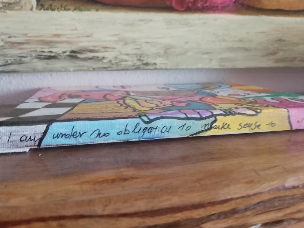 Handmade Painted Wall Art Alice In Wonderland Pop Art