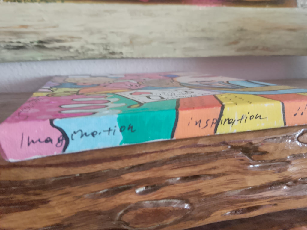 Handmade Painted Wall Art Alice In Wonderland Pop Art