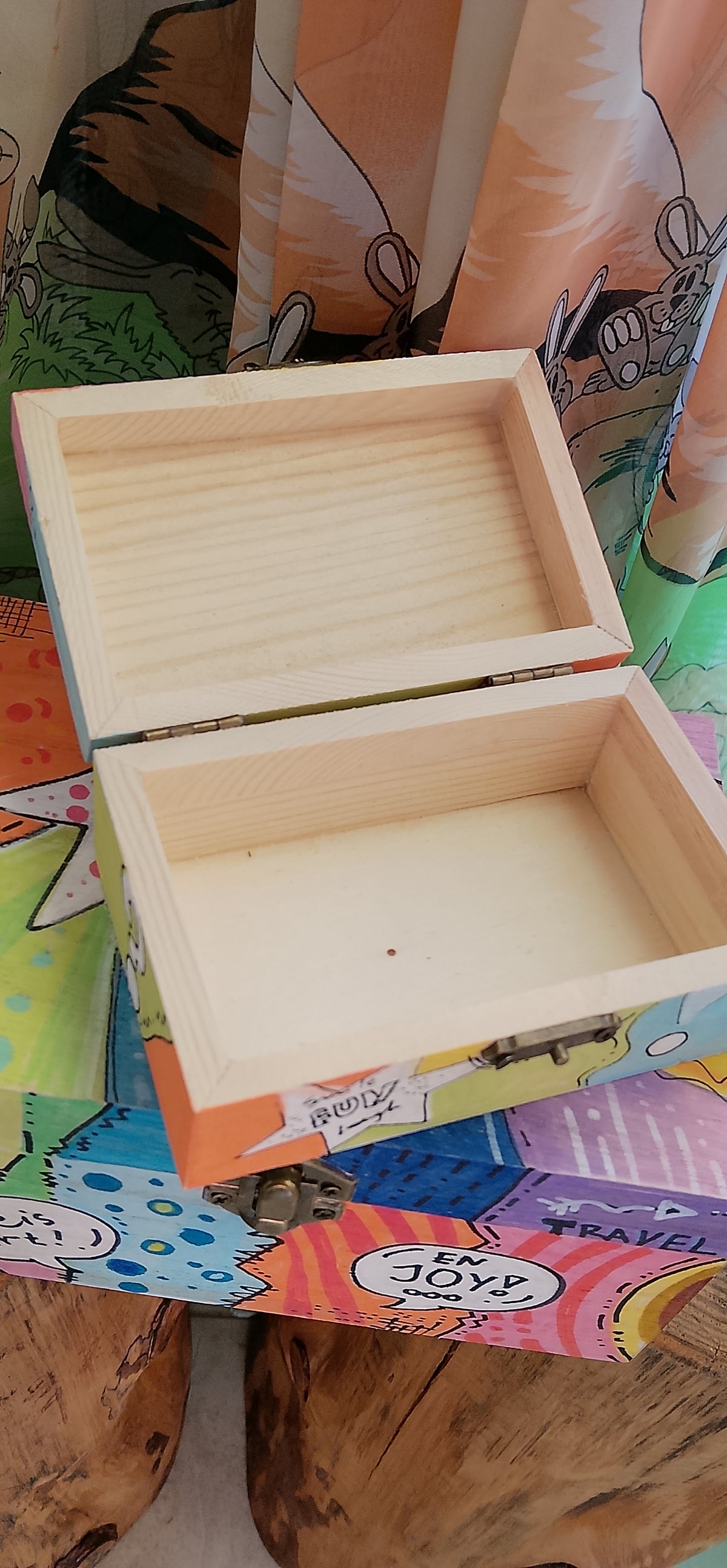 Pop Art Hand Painted Wooden Boxes
