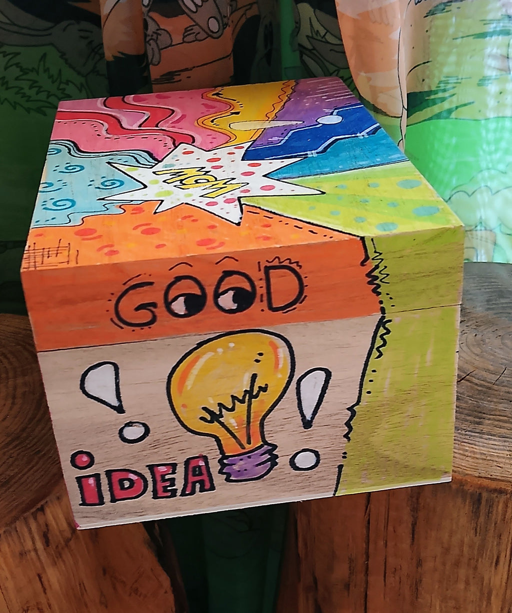 Pop Art Hand Painted Wooden Boxes