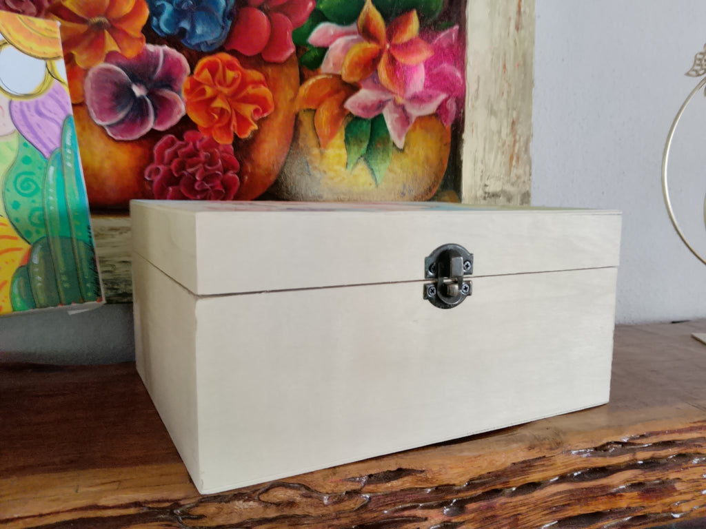 Frida Kahlo Wooden Box Handmade Painting