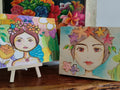 Frida Kahlo Wooden Box Handmade Painting