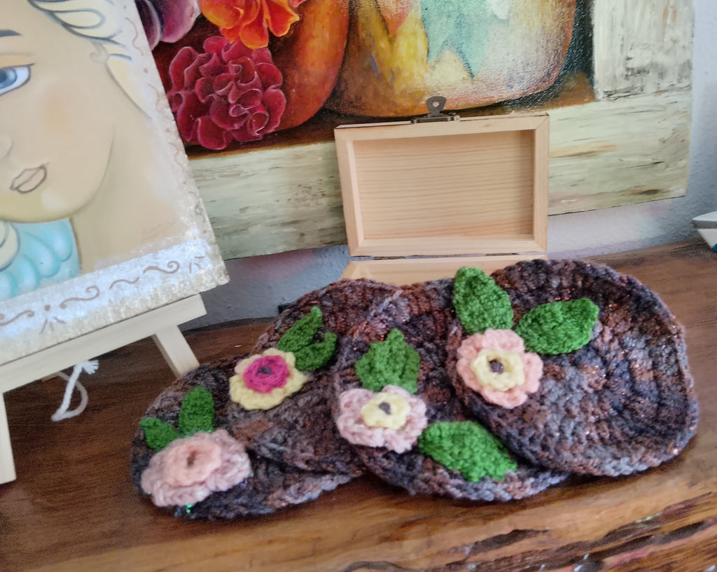 Wood Art Decor Angel Wooden Box Costers