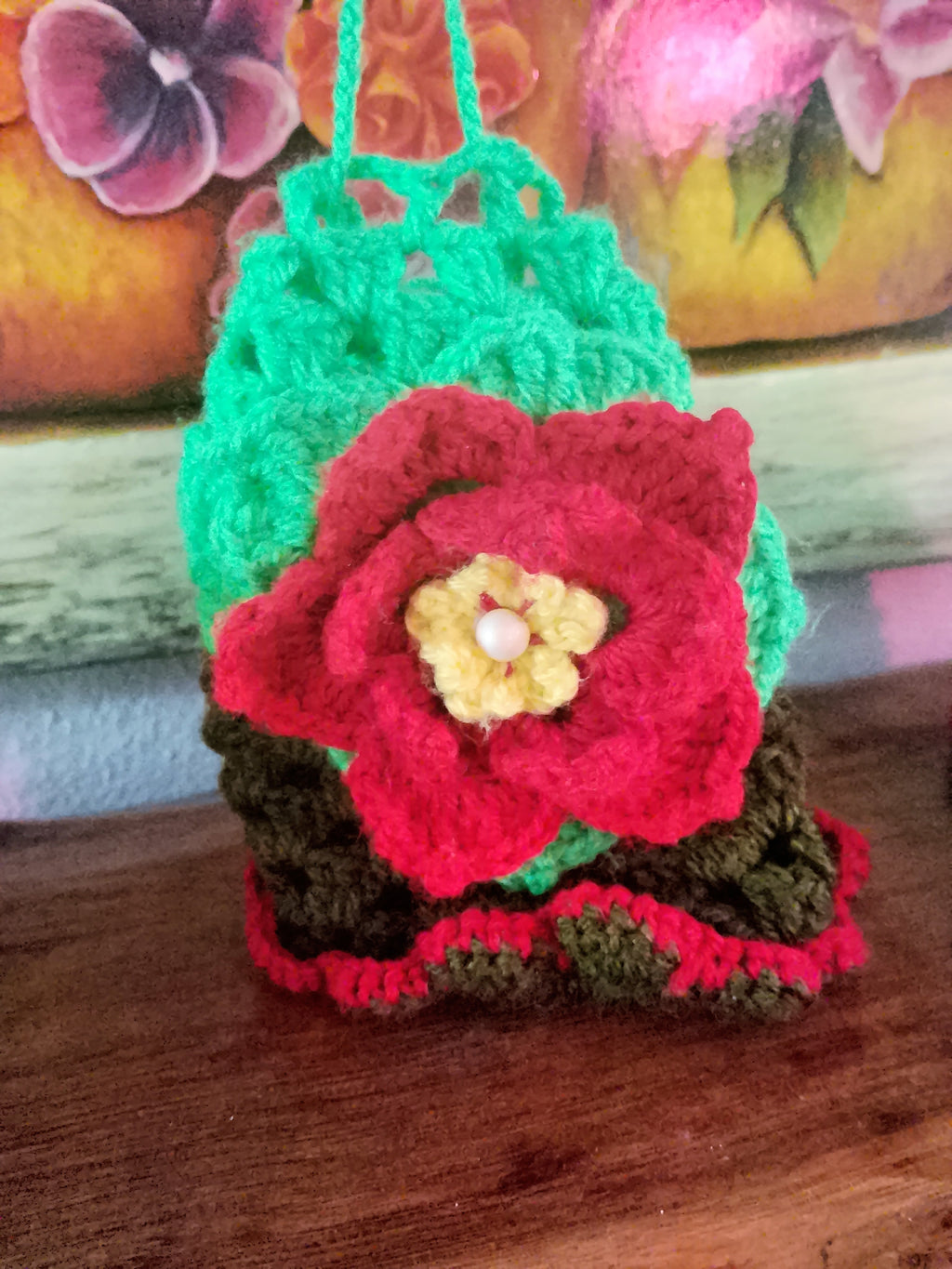 Christmas Crochet Basket Pouches And Ornaments