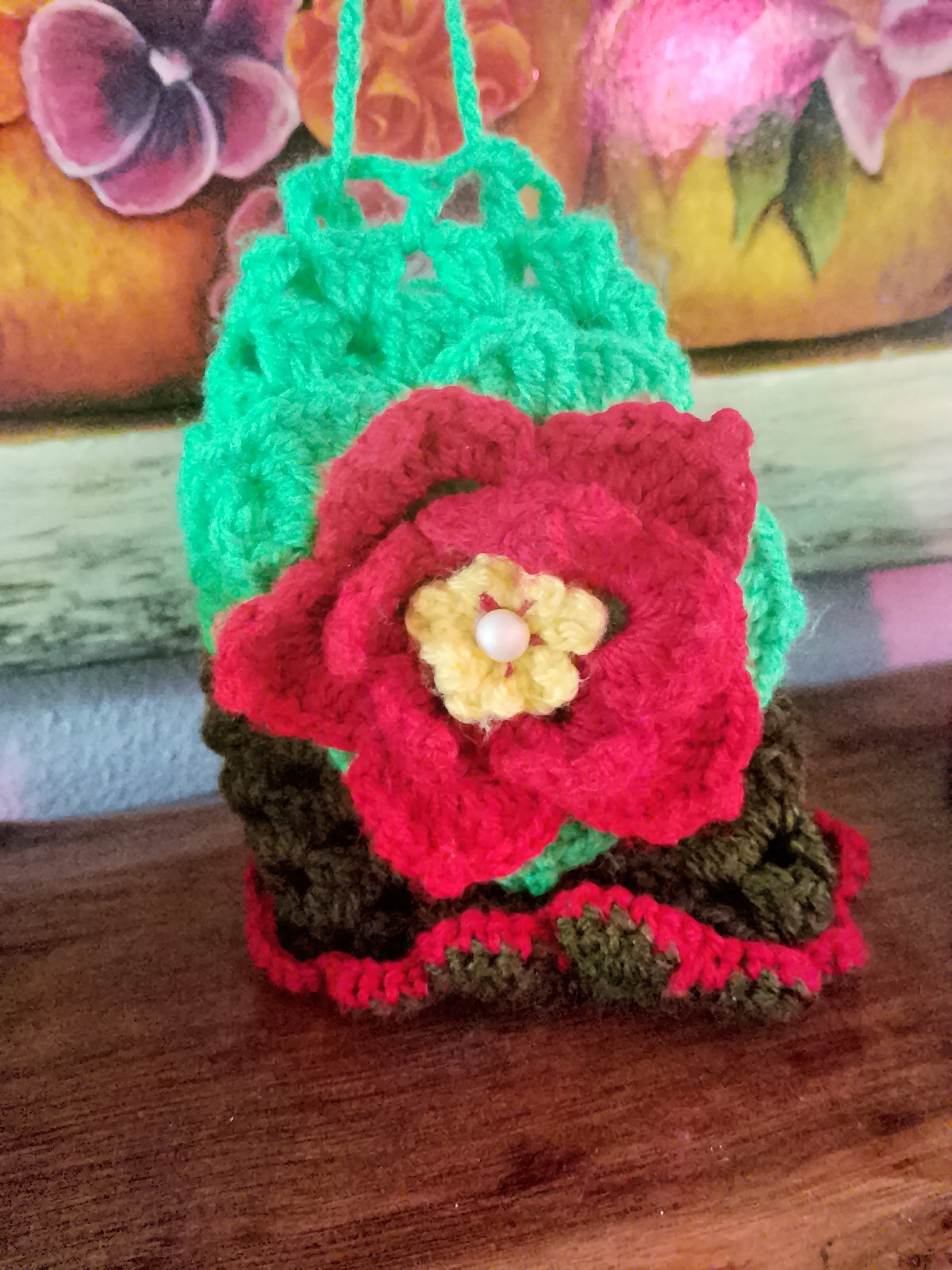 Christmas Crochet Basket Pouches And Ornaments