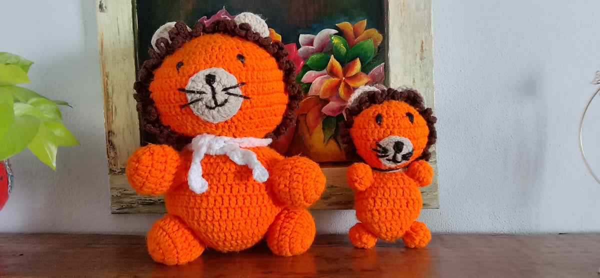 Handmade Knitted Lions