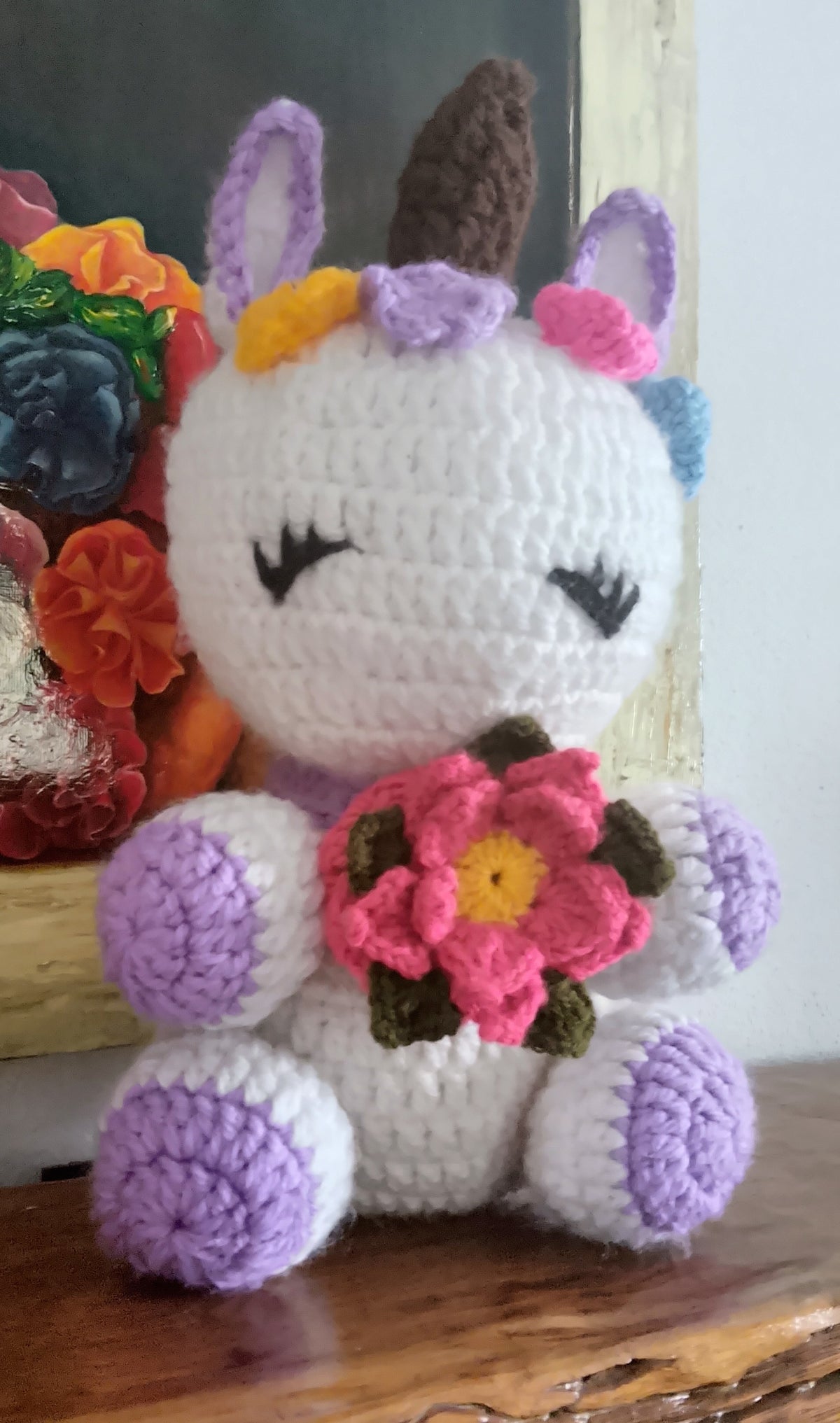 Handmade Knitted Unicorn