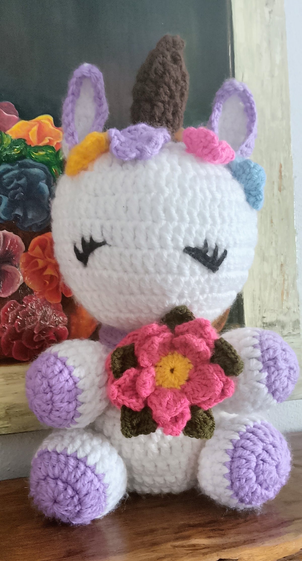 Handmade Knitted Unicorn