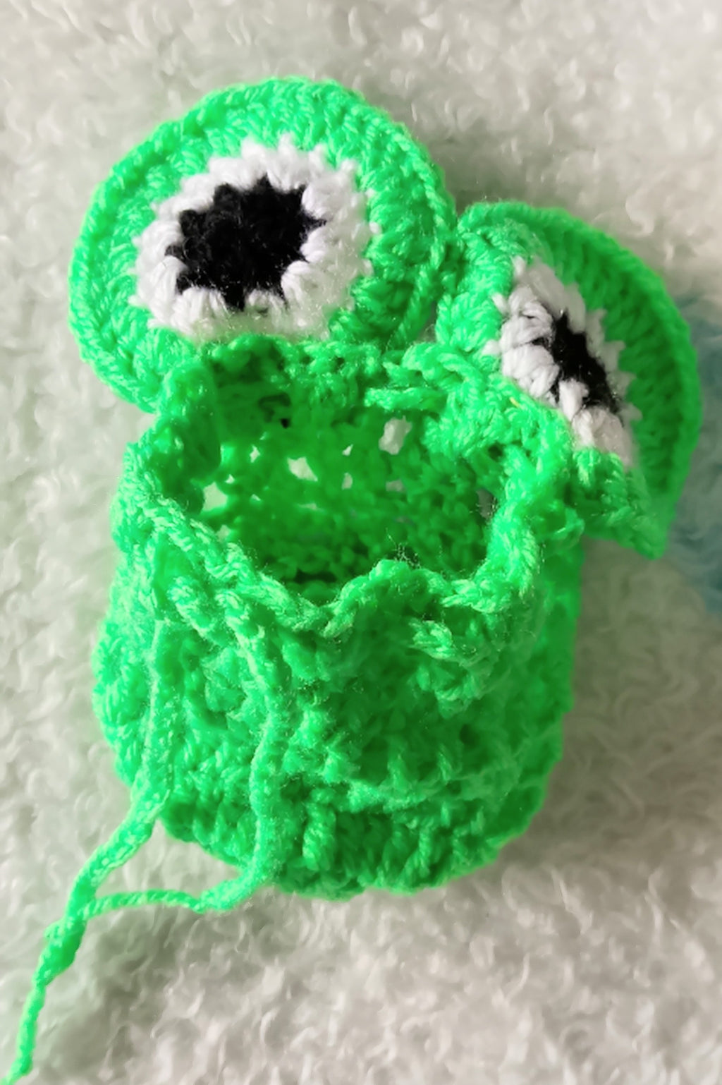 Handmade Frog Baby Beanie Pouch And Purse