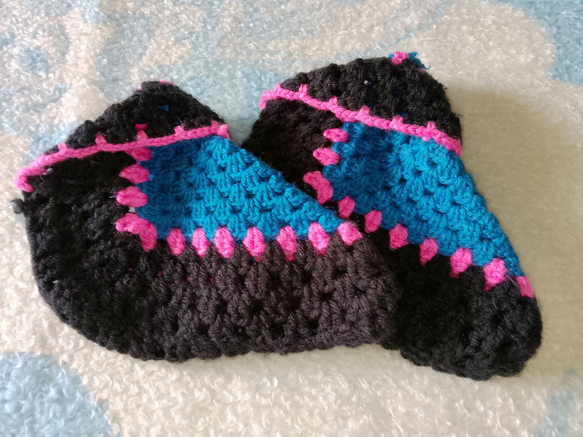 Handmade Crochet Booties And Scarf