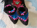 Handmade Crochet Booties And Scarf