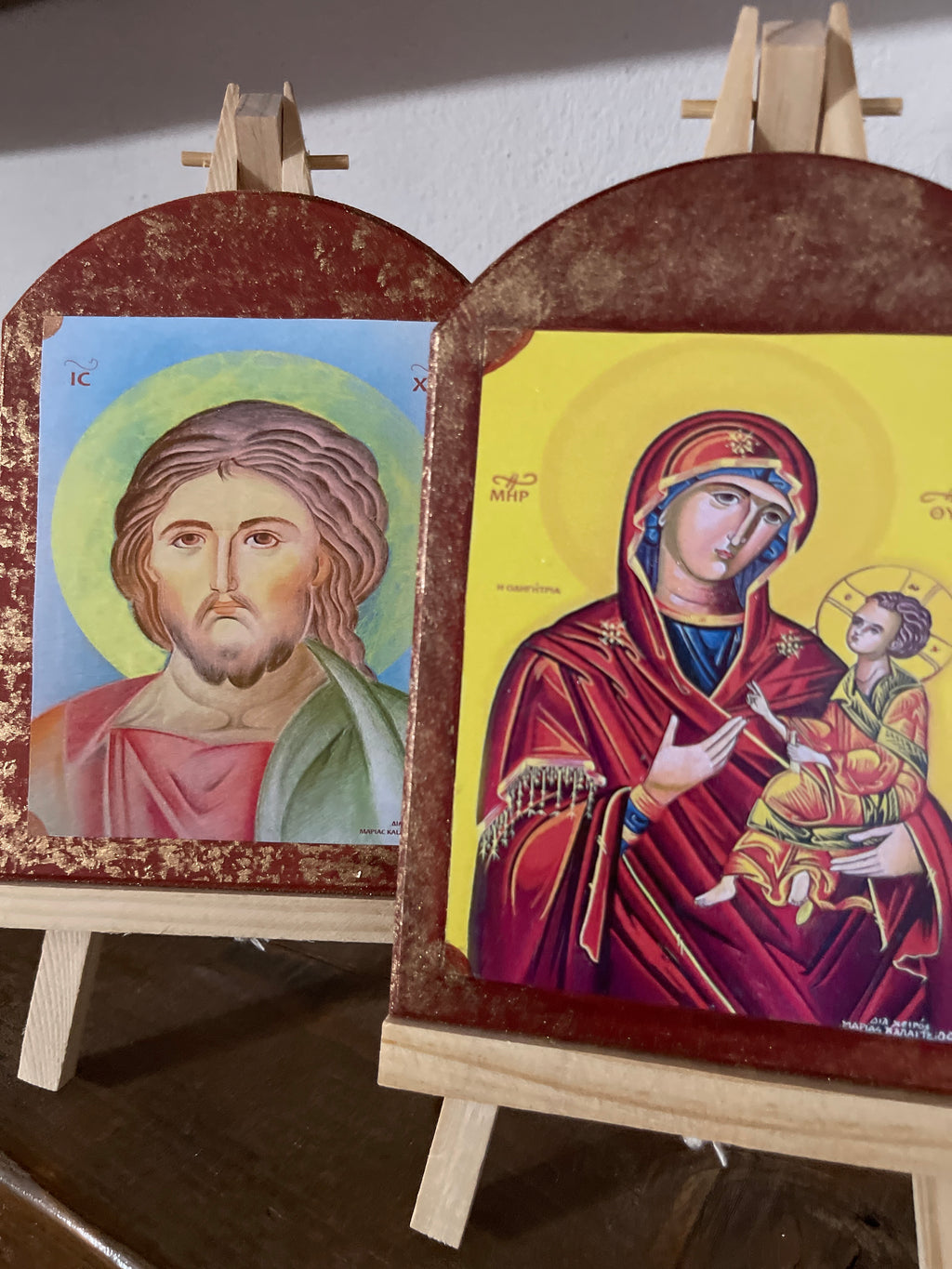 Byzantine Icon of Mother Of God And Jesus Christ