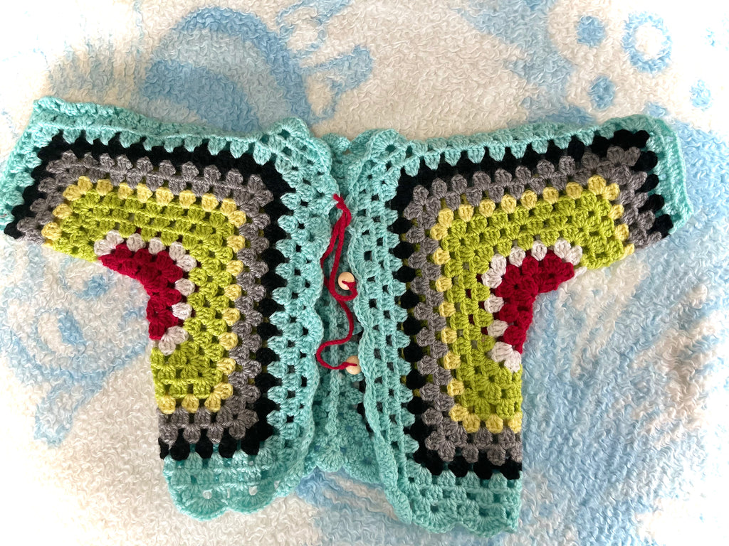Colourful Knitted Baby Jacket