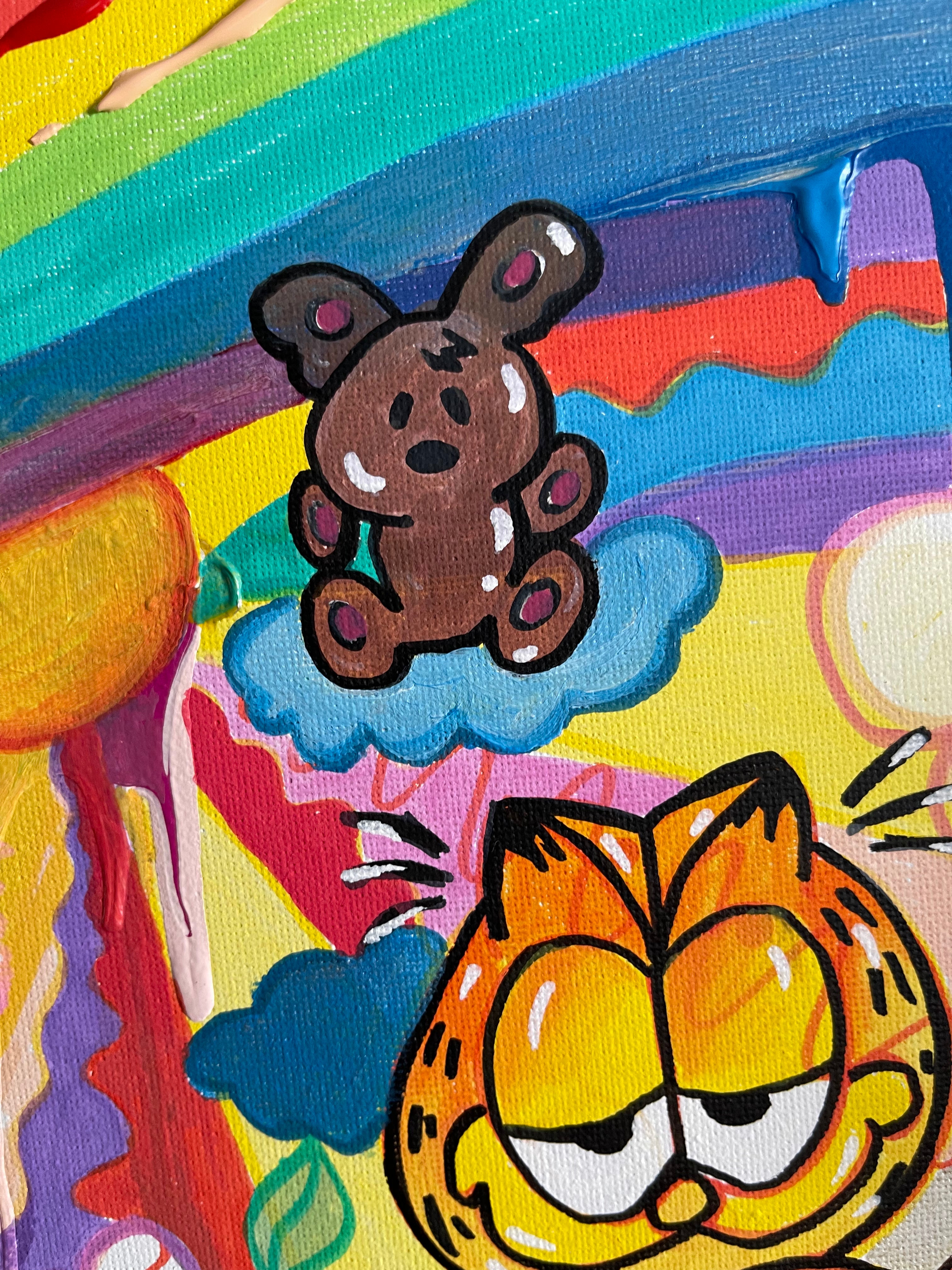 Garfield Acrylic Wall Art Handmade Painting