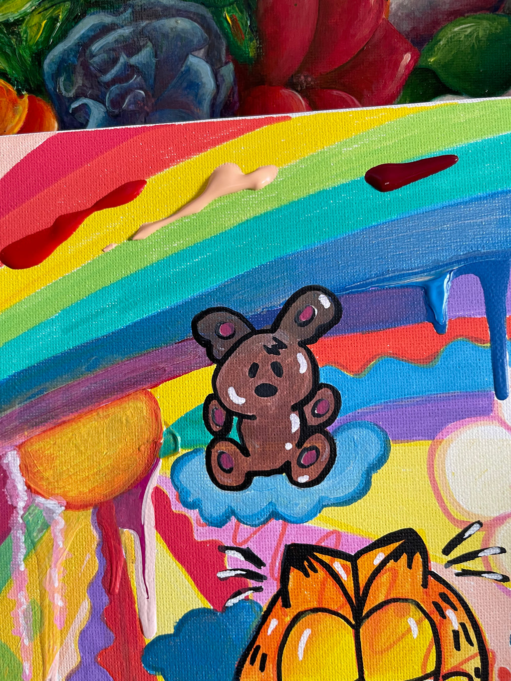 Garfield Acrylic Wall Art Handmade Painting