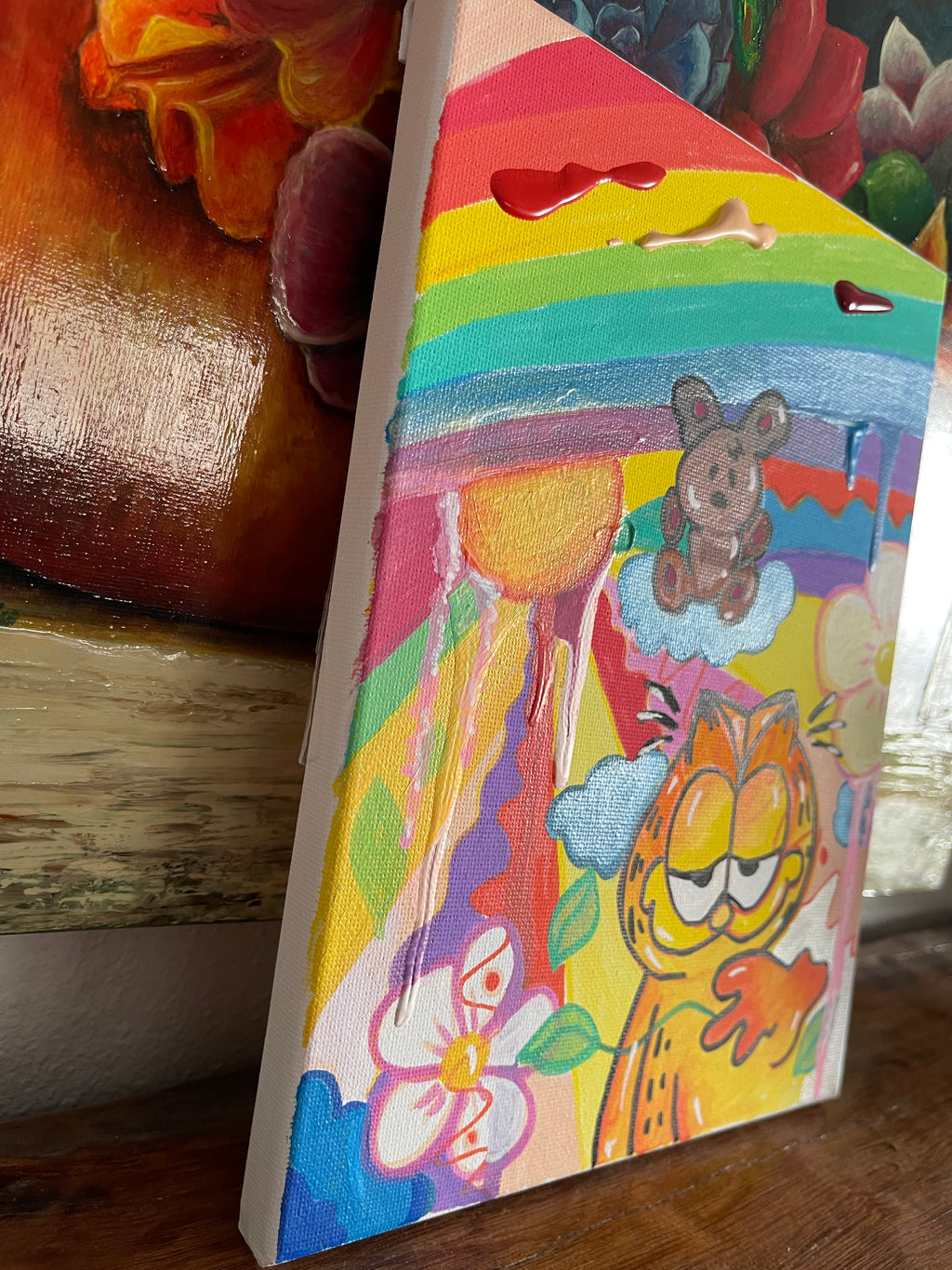 Garfield Acrylic Wall Art Handmade Painting