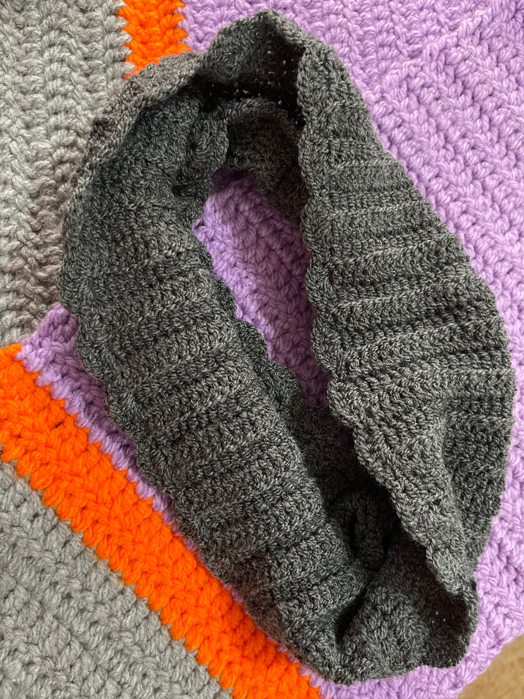 Handmade Knitted Cap And Scarf.