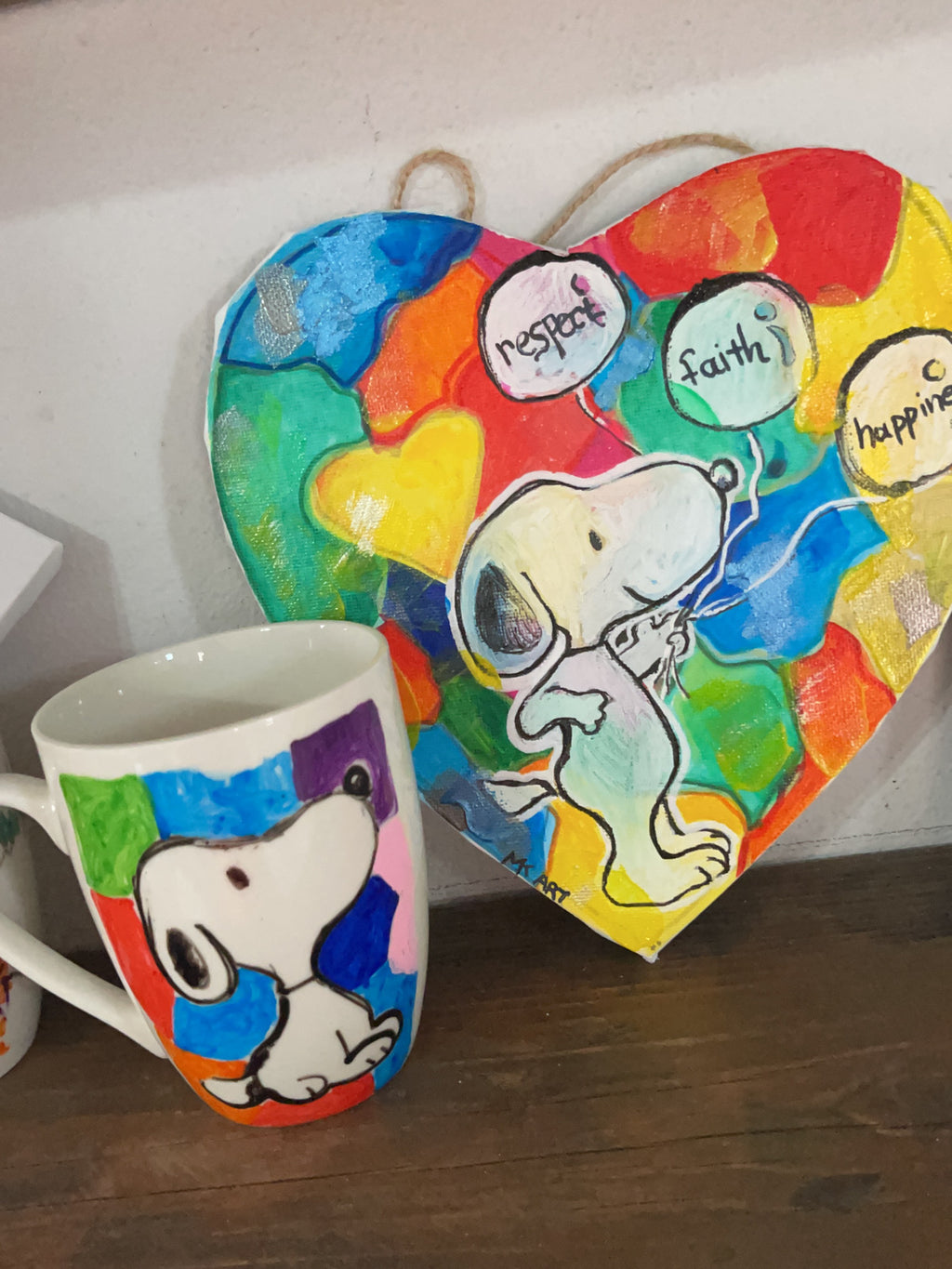 Snoopy Wall Art And Mug