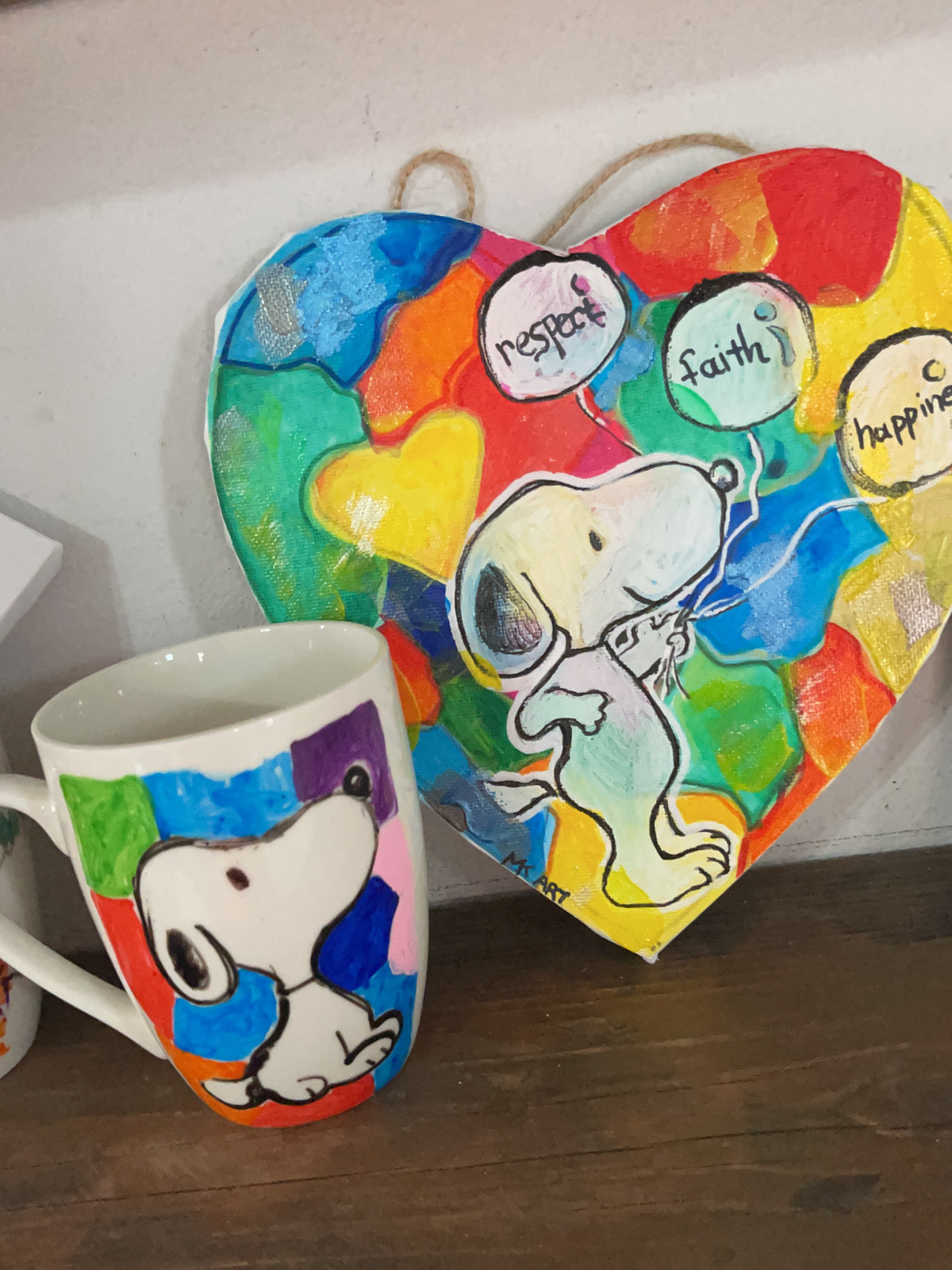 Snoopy Wall Art And Mug