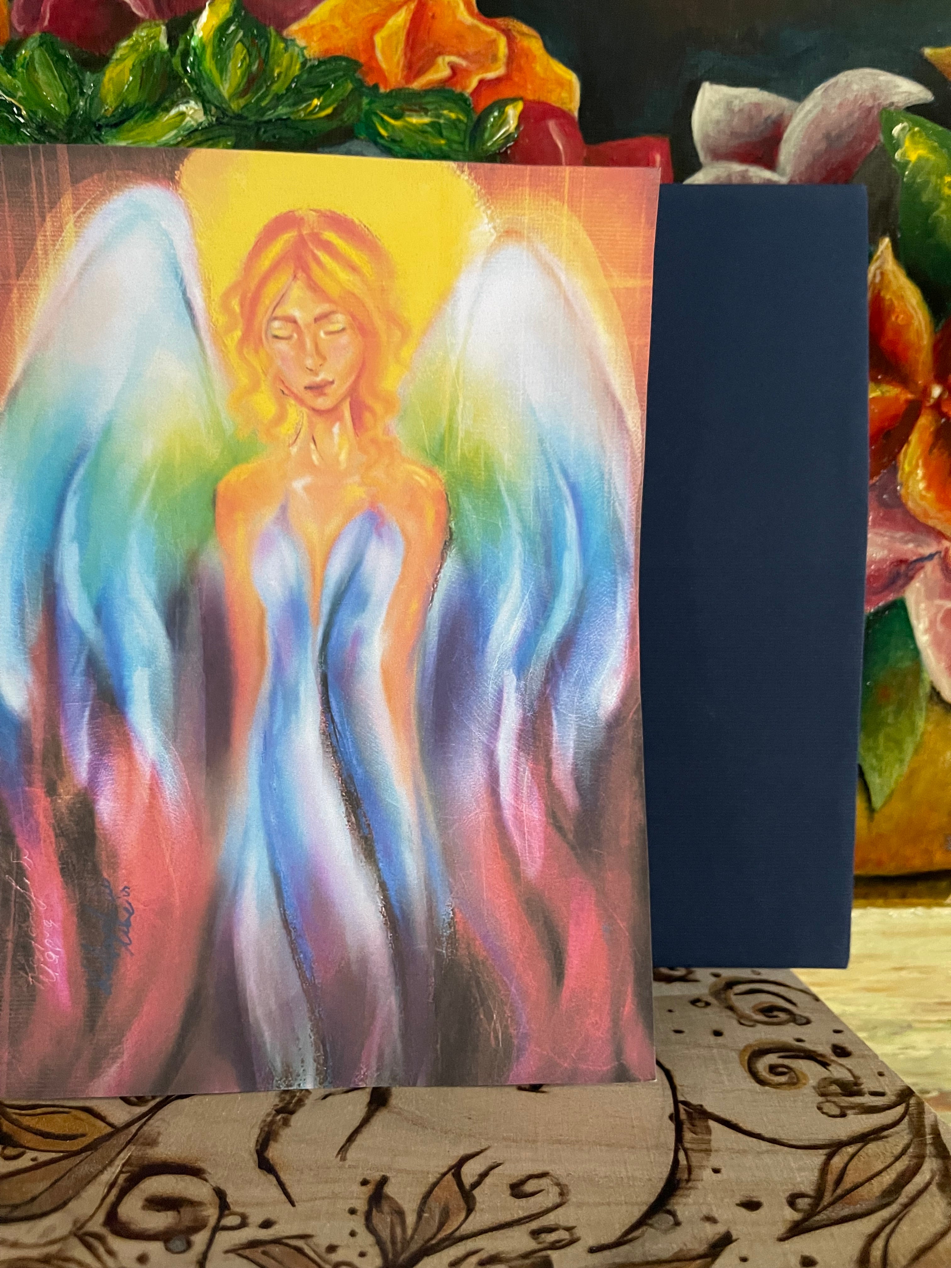 Angel Postal Cards Digital Paint