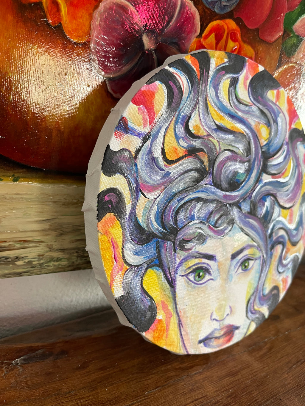 Medusa Handmade Aquarelle Marker Painting