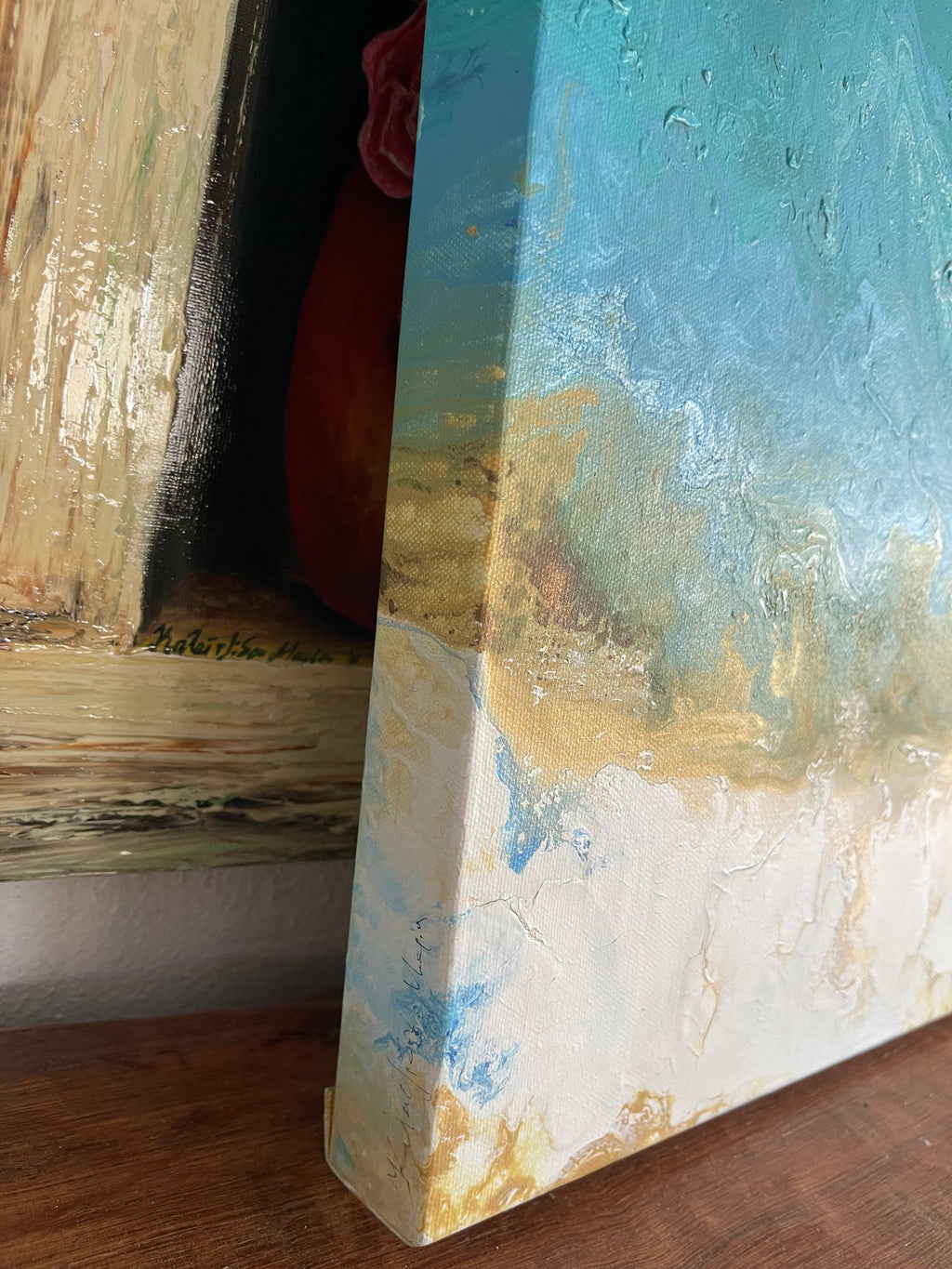 Thassos Geek Island Painting Acrylic Pour Paint