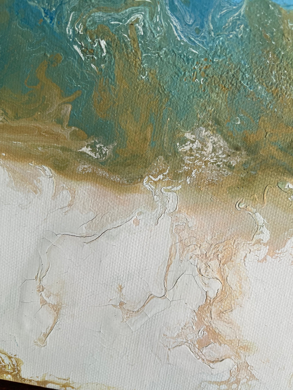 Thassos Geek Island Painting Acrylic Pour Paint