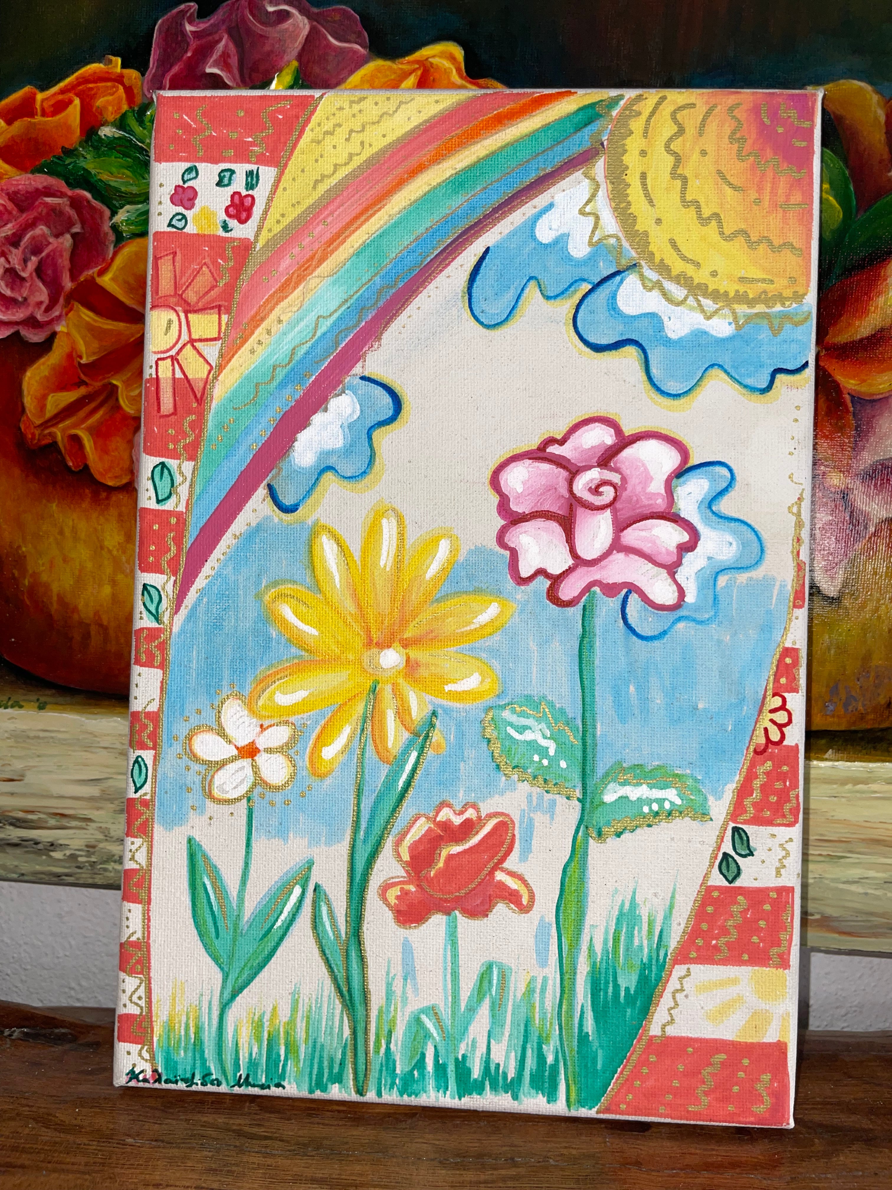 Spring Marker Handmade Painting