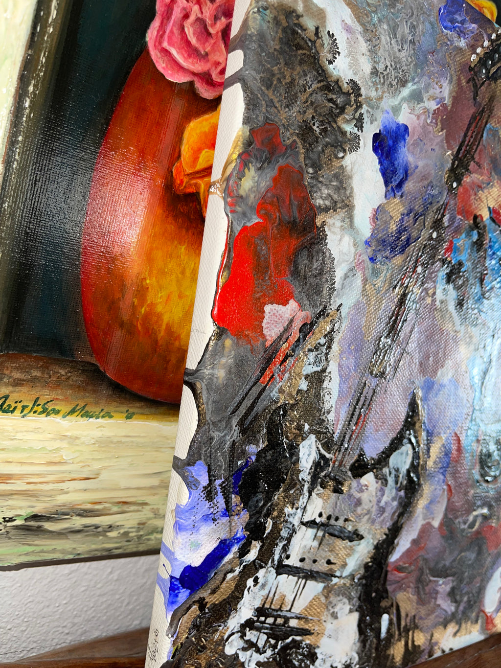 The Guitarist Handmade Acrylic Paint
