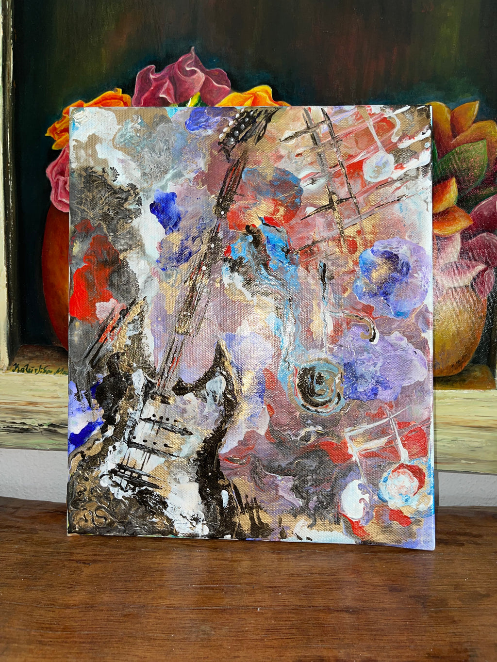The Guitarist Handmade Acrylic Paint