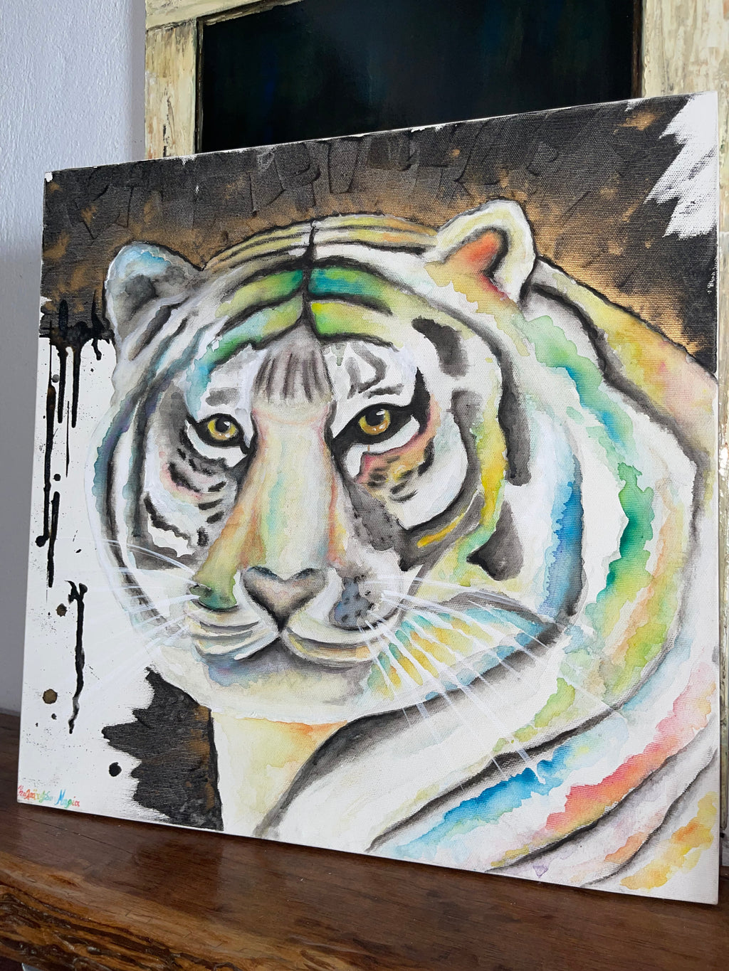 Tiger Handmade Aquarelle Painting
