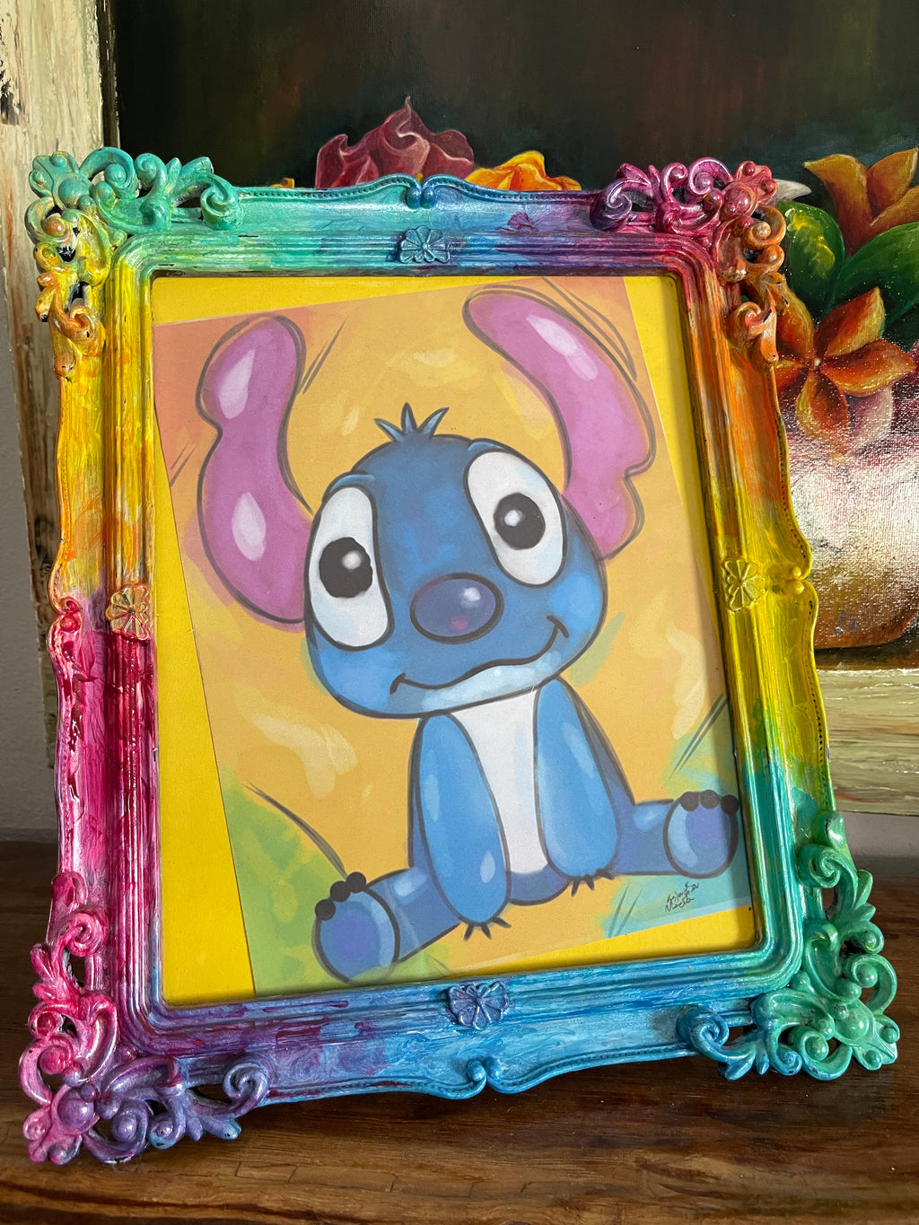 Stitch Digital Art Print And Frame