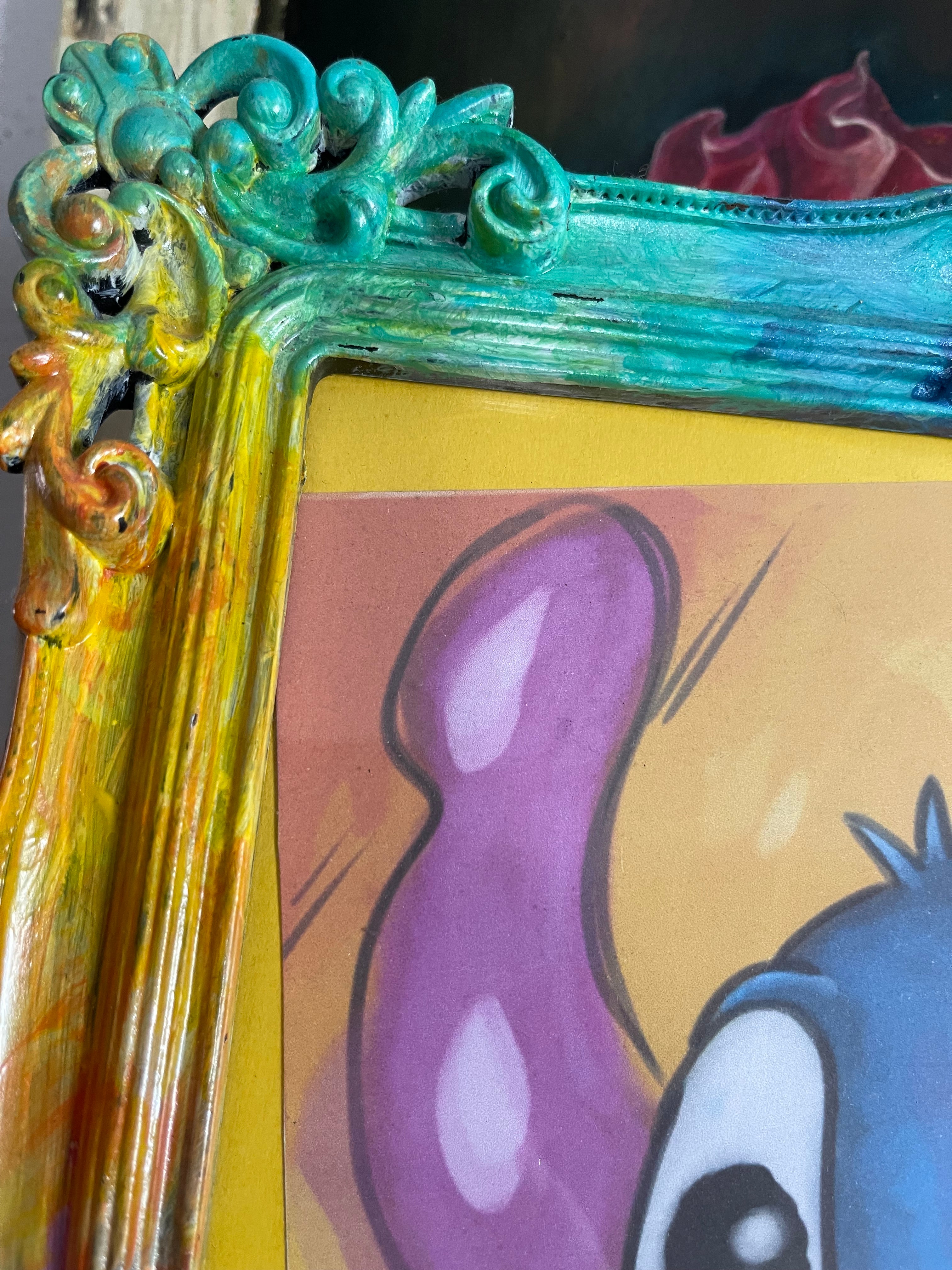 Stitch Digital Art Print And Frame