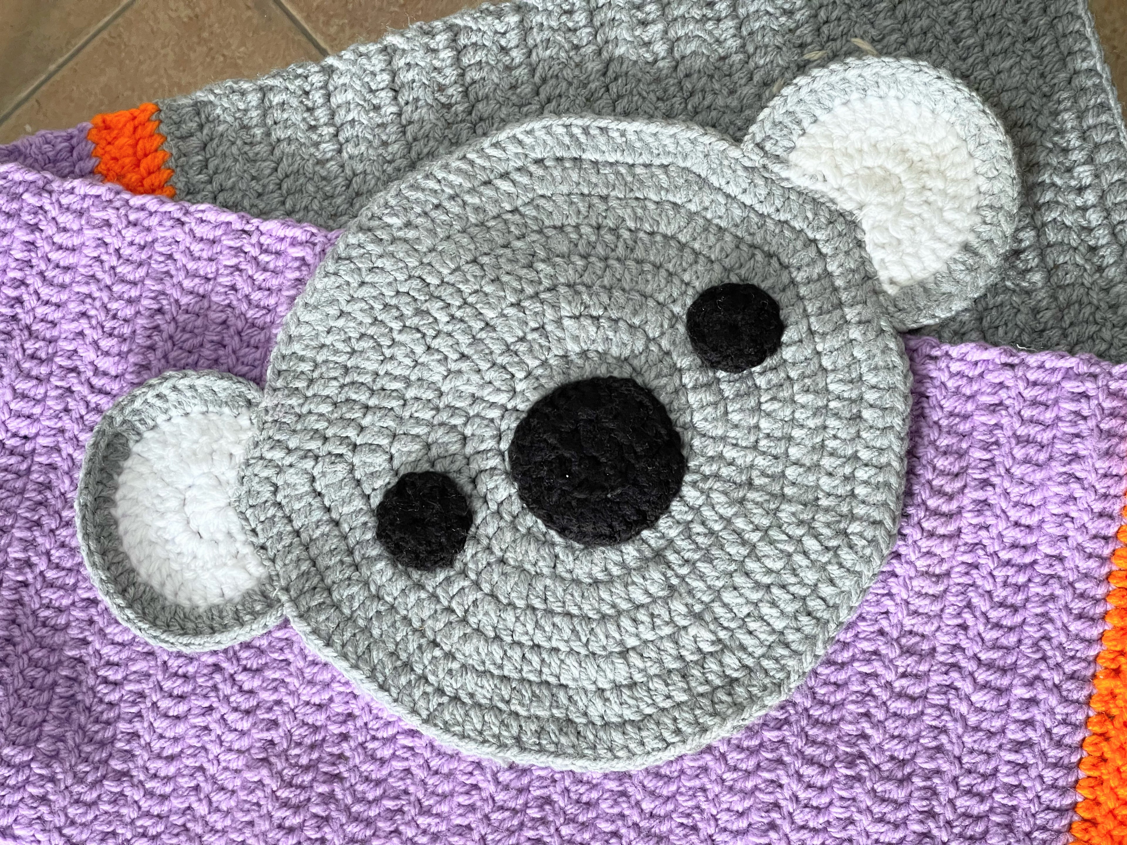 Crochet art Koala  Coaster and Place Mat