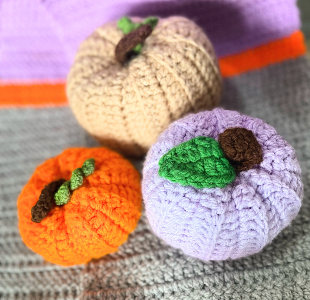 Handmade Knitted Pumpkins