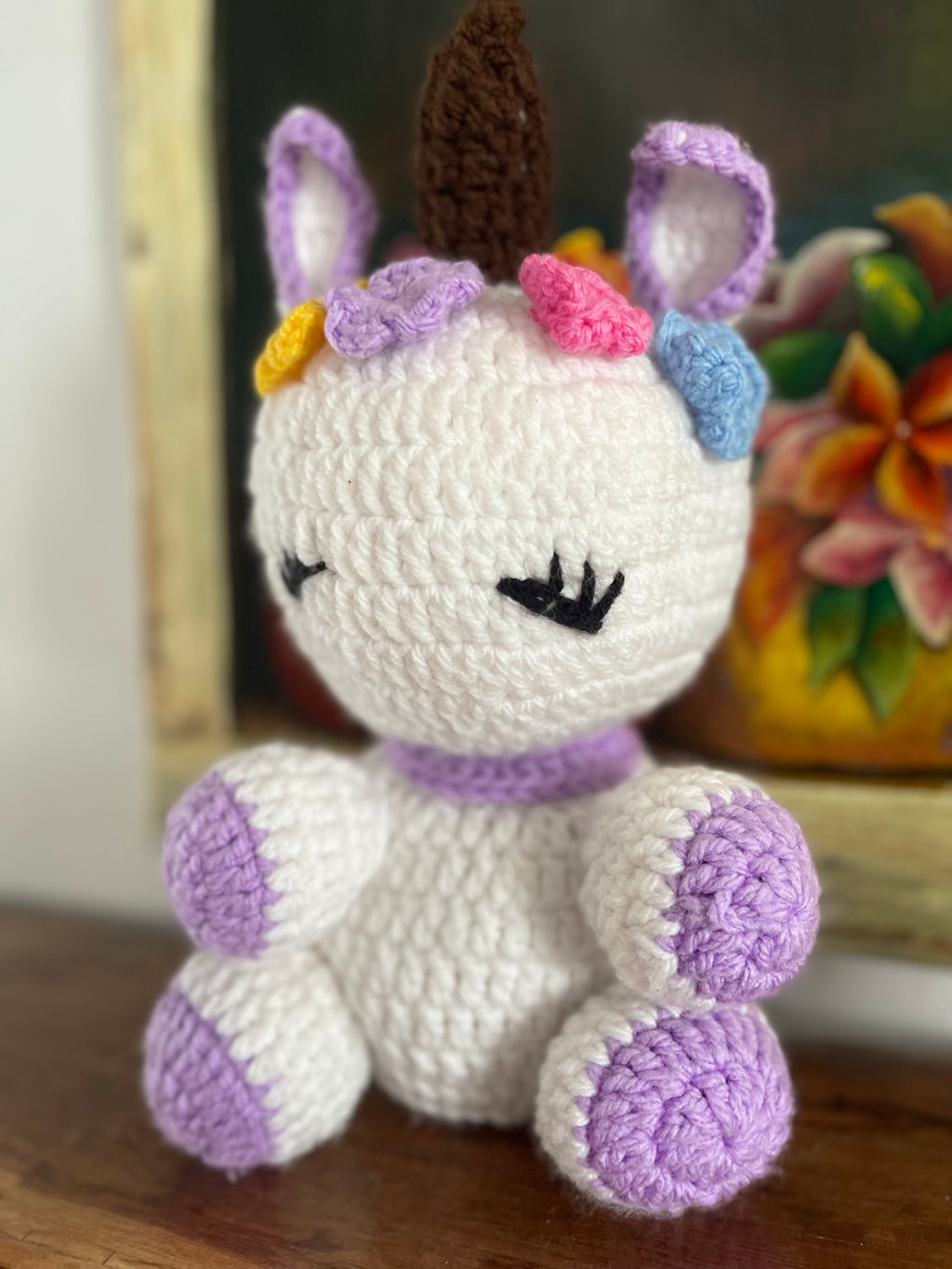 Handmade Knitted Unicorn