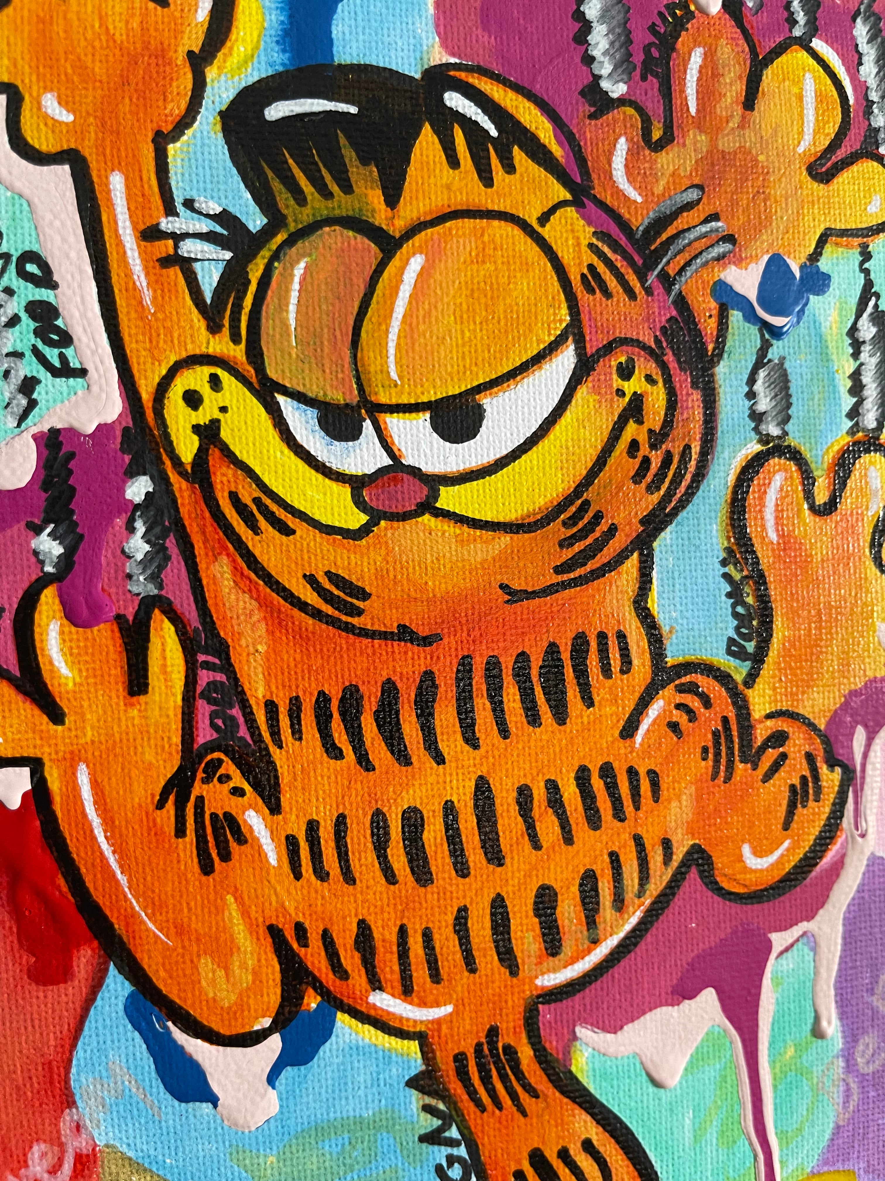 Garfield Handmade Wall Art Painting Canvas