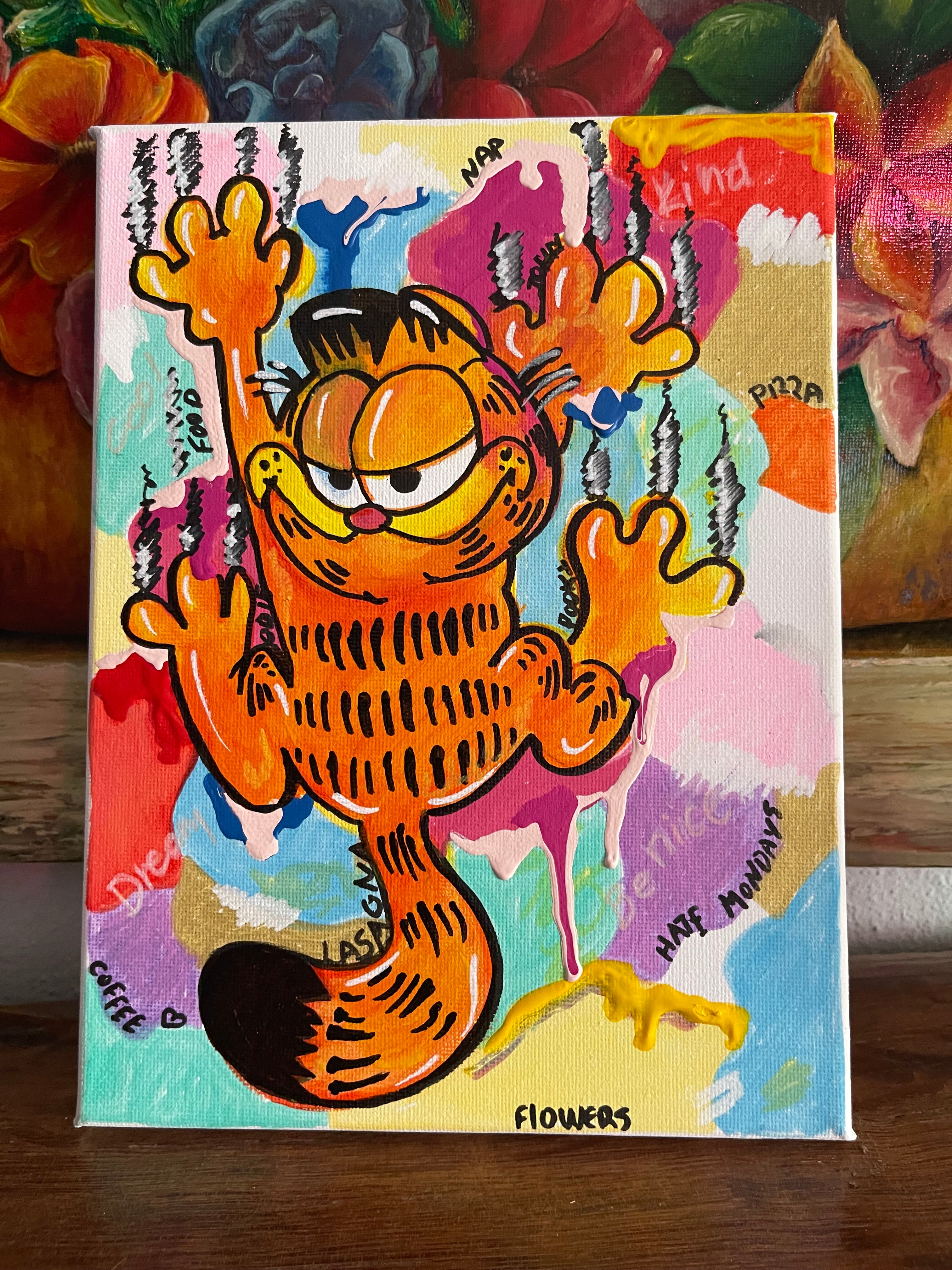 Garfield Handmade Wall Art Painting Canvas