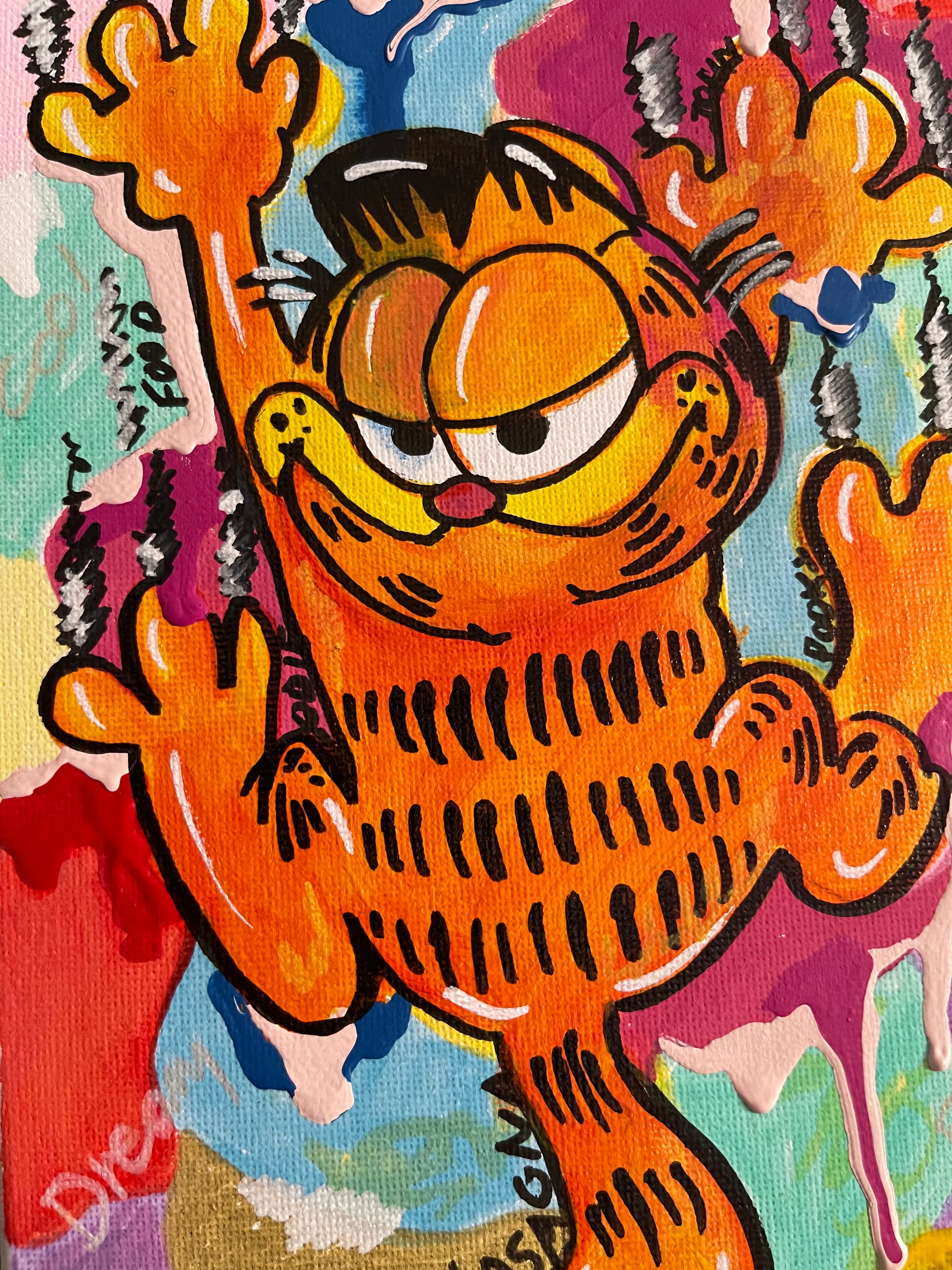 Garfield Handmade Wall Art Painting Canvas