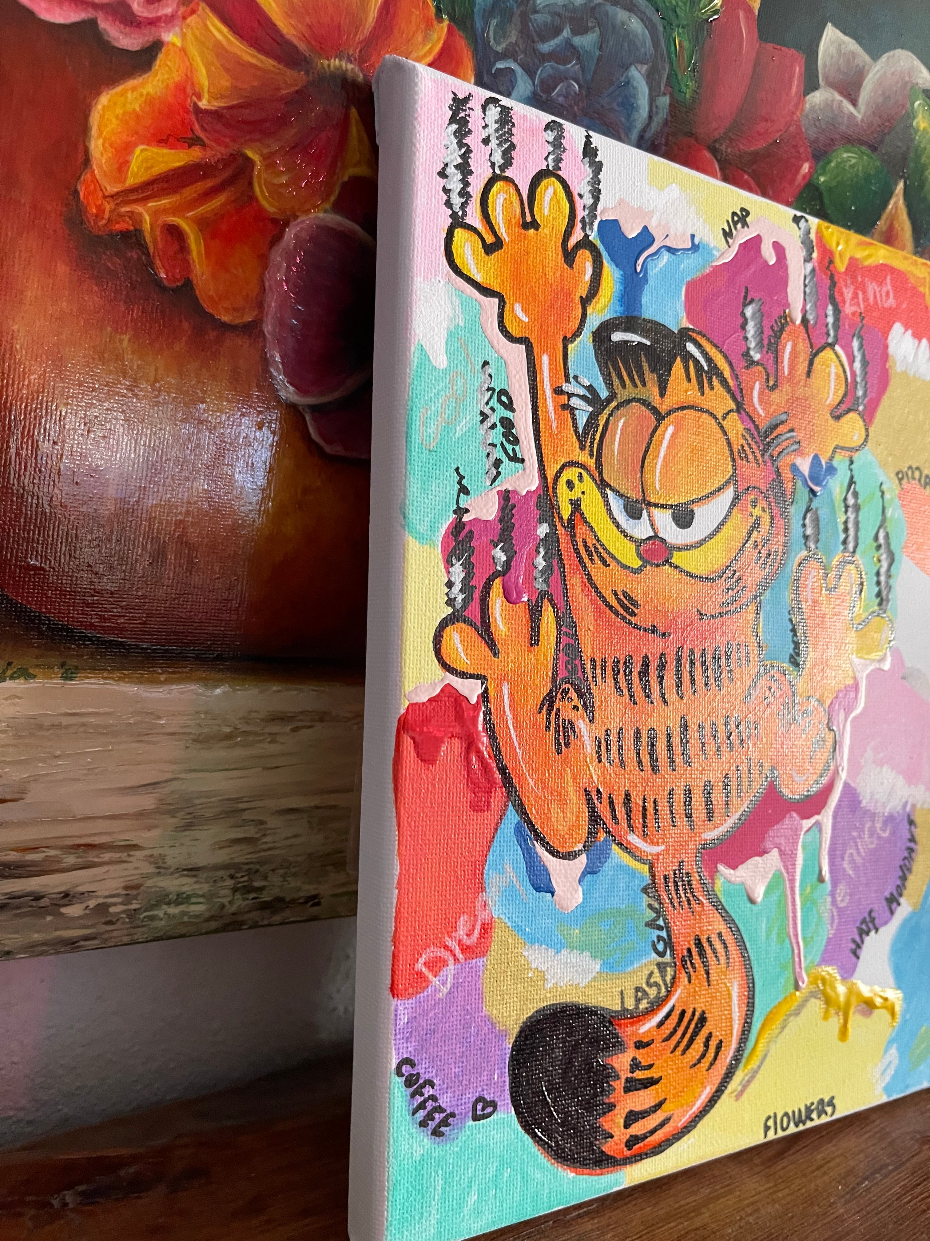 Garfield Handmade Wall Art Painting Canvas
