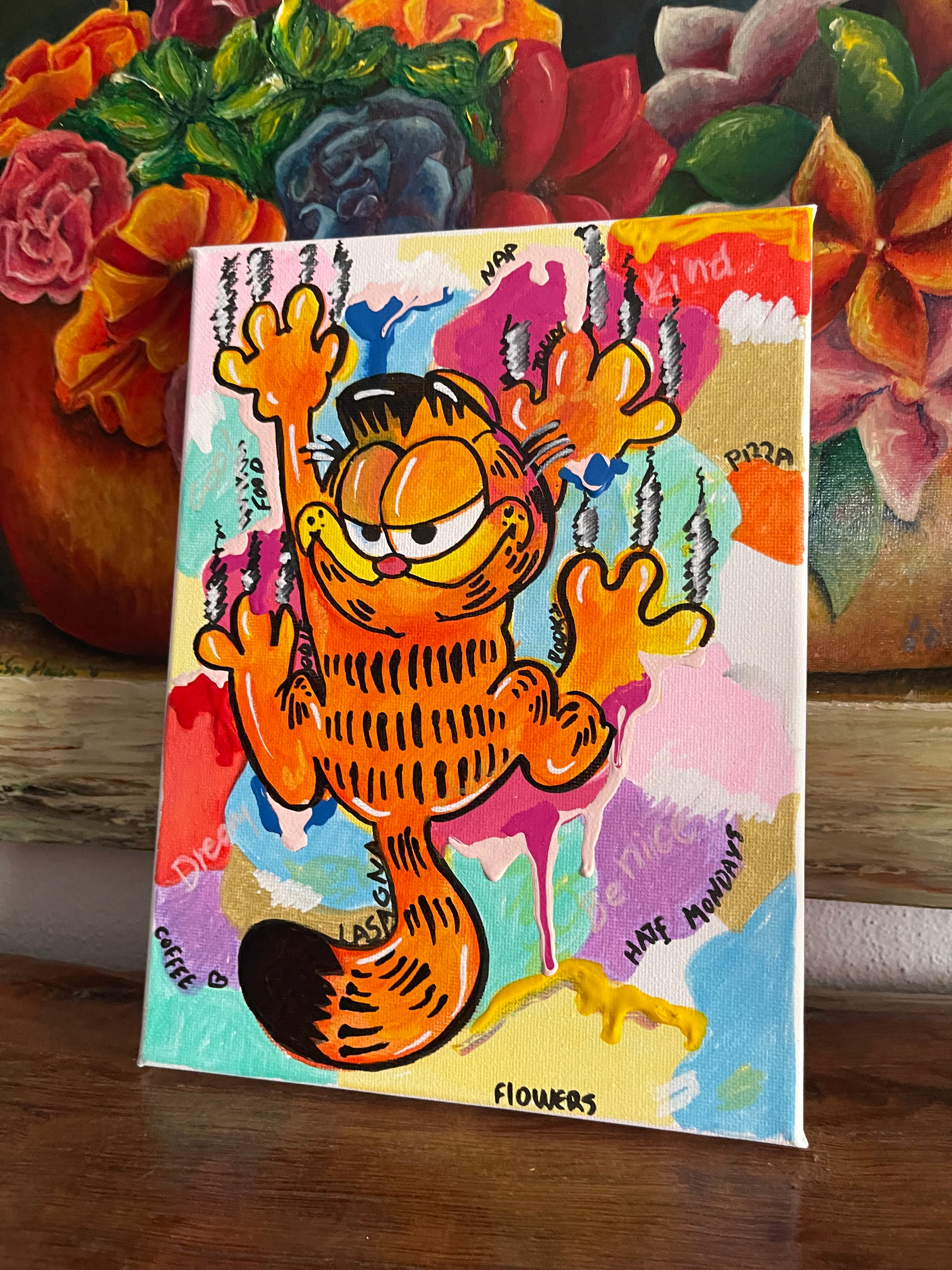 Garfield Handmade Wall Art Painting Canvas